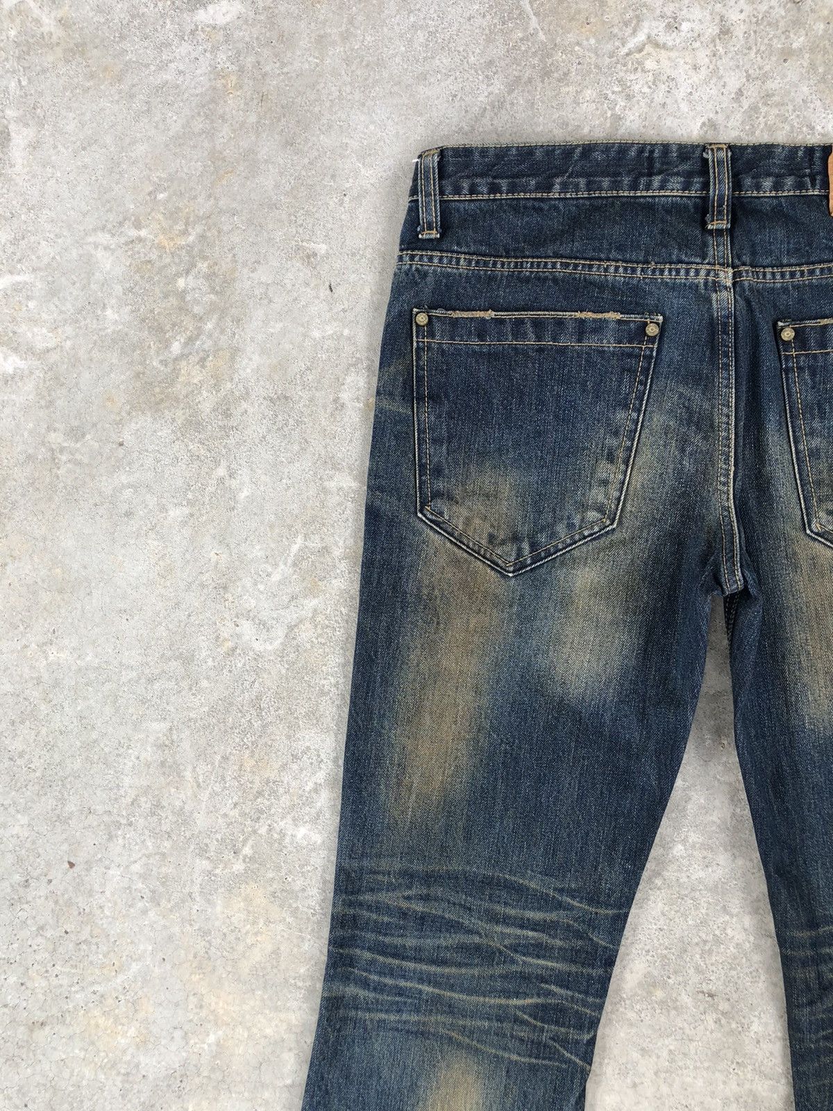 Japanese Brand Japanese Example Flared Jeans Distressed Jeans Mud Wash Size US 32 / EU 48 - 9 Thumbnail