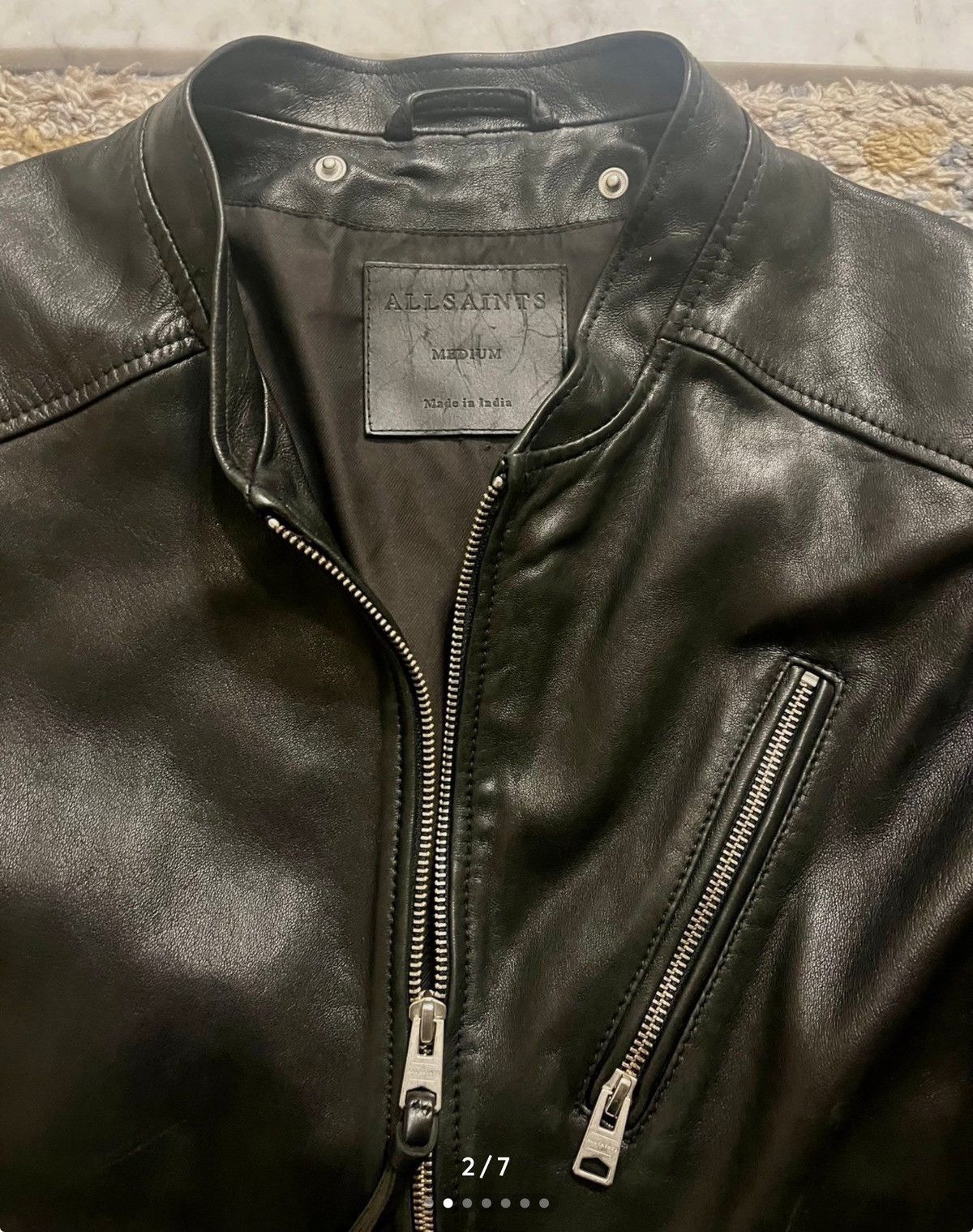 Allsaints AllSaints leather bomber Size US M / EU 48-50 / 2 - 13 Thumbnail