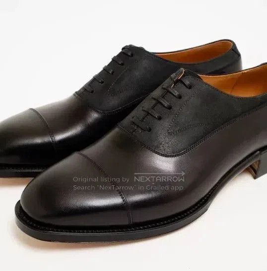 Forme D'Expression forme Long Vamp Balmoral Calf Leather Shoes. Size US 6 / EU 39 - 6 Thumbnail