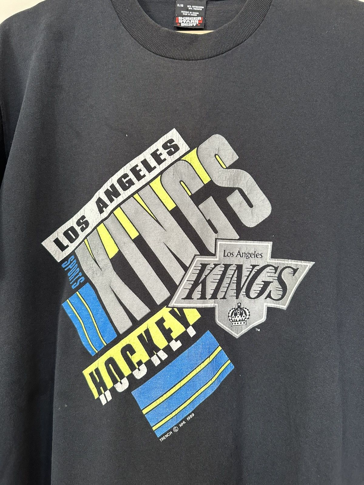 NHL × Vintage Vintage 80s Screen Stars Los Angeles Kings NHL T-Shirt Size US XL / EU 56 / 4 - 4 Thumbnail