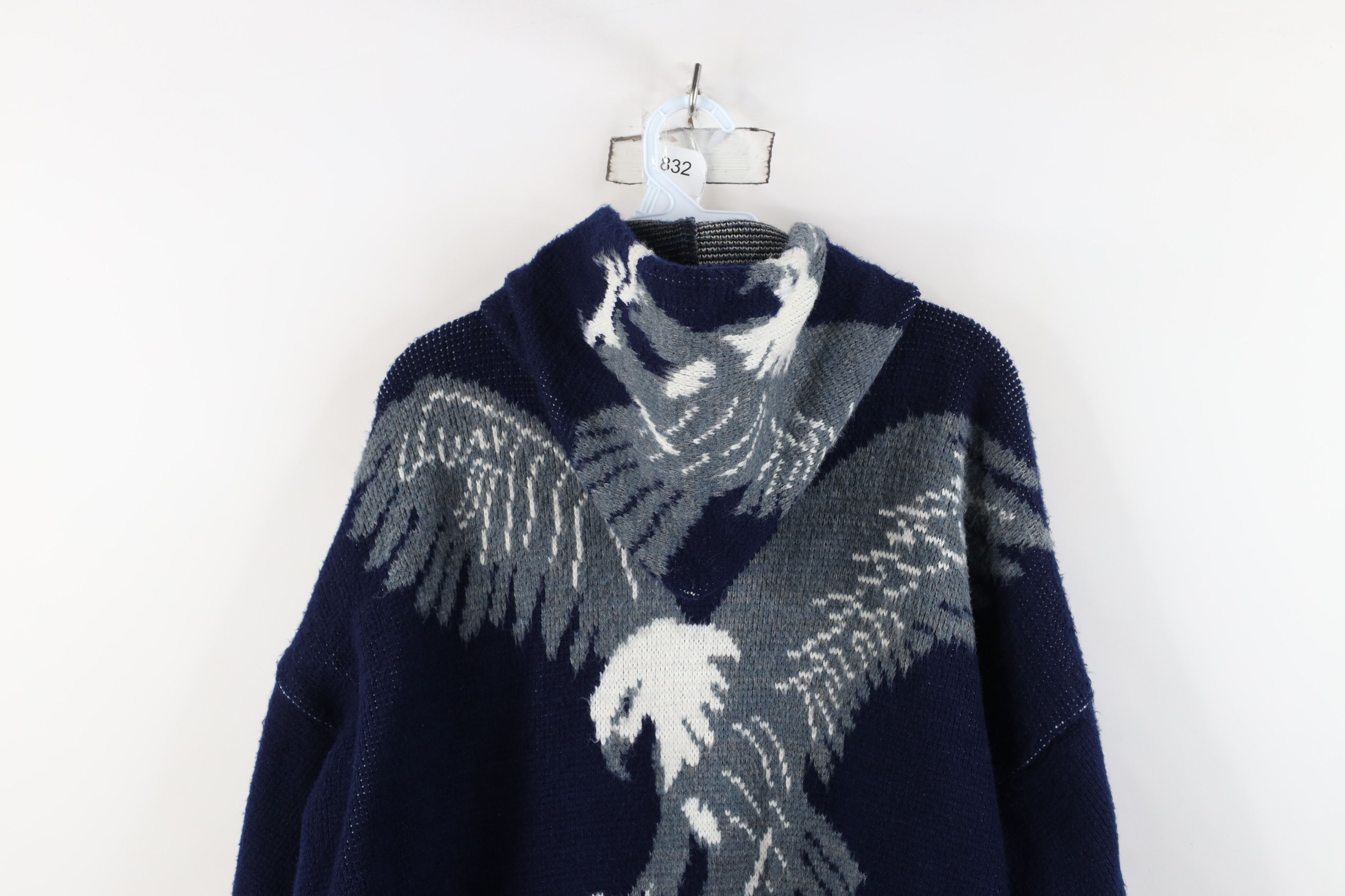 Vintage Vintage 90s Streetwear Eagle All Over Print Hoodie Jacket Size US L / EU 52-54 / 3 - 14 Thumbnail