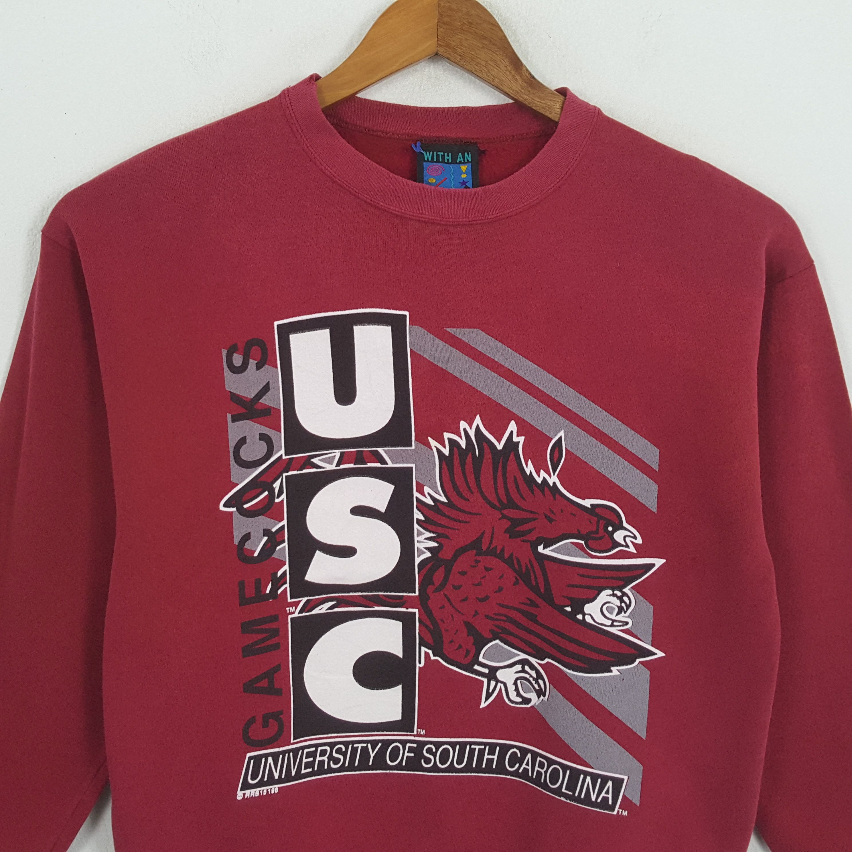 Vintage Vintage 90s UNIVERSITY OF SOUTH CAROLINA American Sweatshirt Size US M / EU 48-50 / 2 - 2 Thumbnail