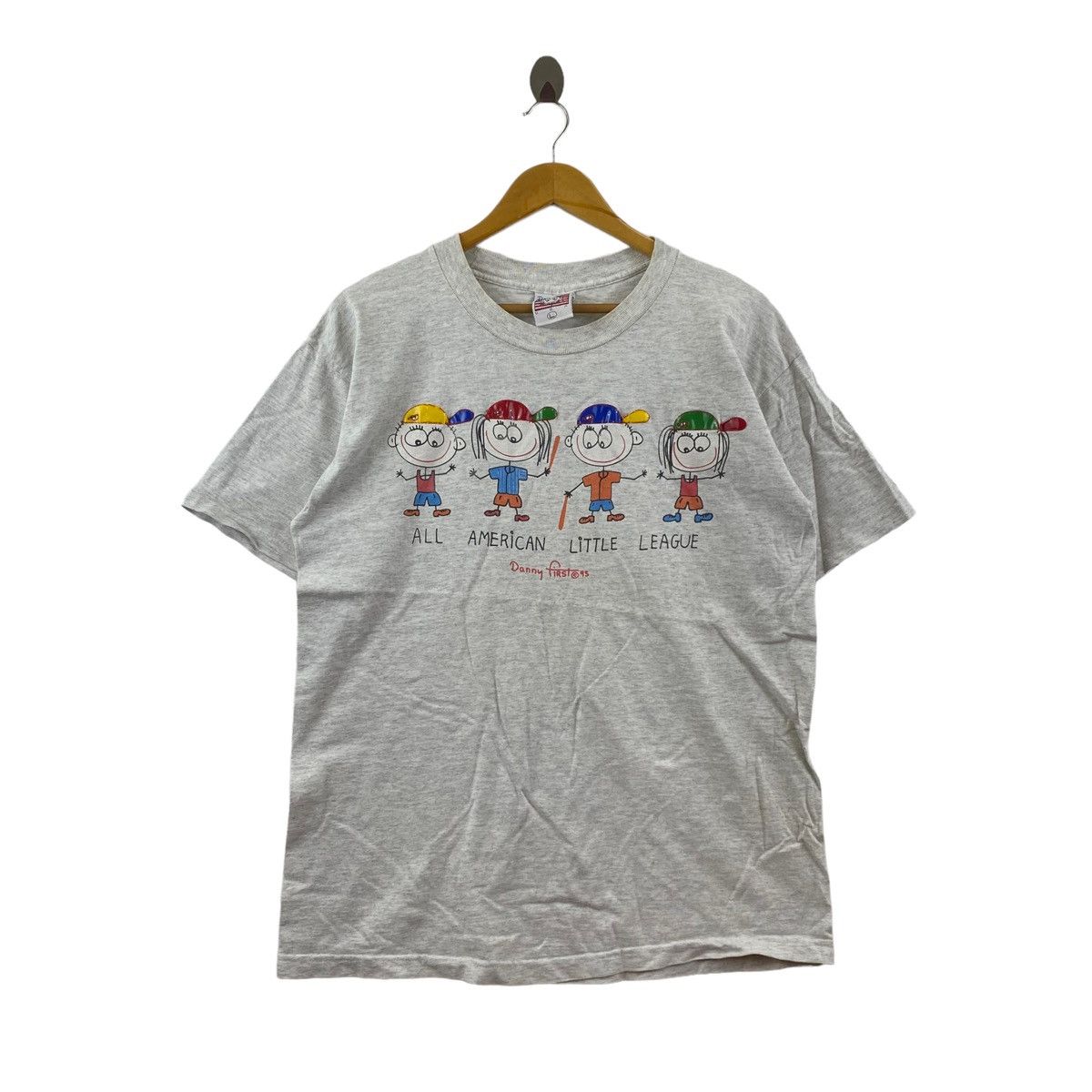 Vintage 90s DANNY FIRST All American Little League Print