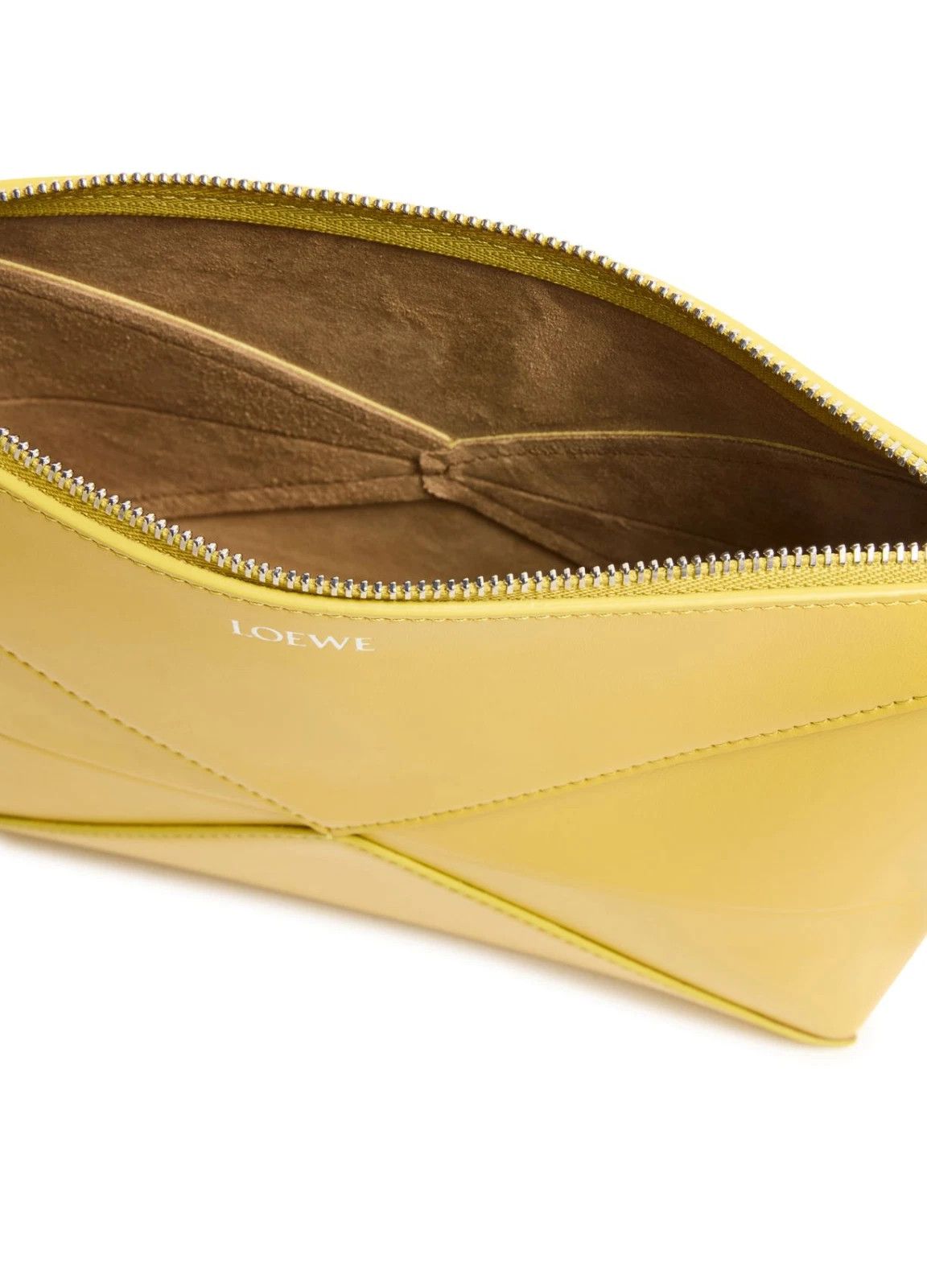 Loewe LOEWE Puzzle Fold $1750 Dandelion Leather Pouch Size ONE SIZE - 4 Thumbnail