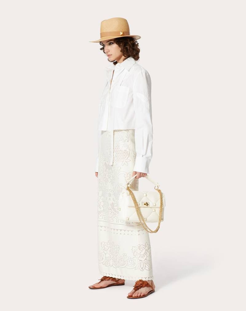 Valentino o1y0326 Maxi Skirt in Ivory Size 28" / US 6 / IT 42 - 5 Thumbnail