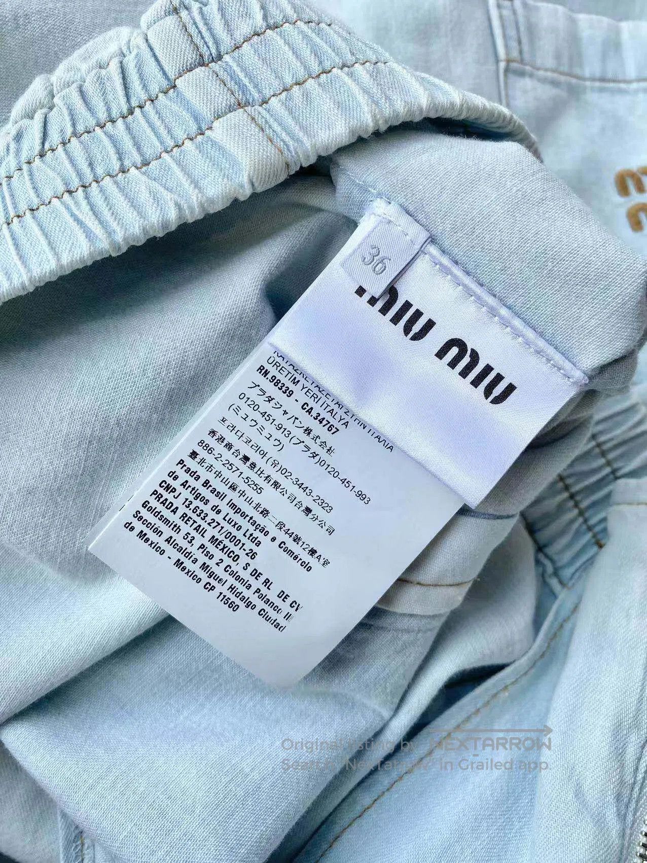 Miu Miu Miu Miu 24SS denim pocket jacket| Size XXS / US 00 / IT 34 - 3 Thumbnail