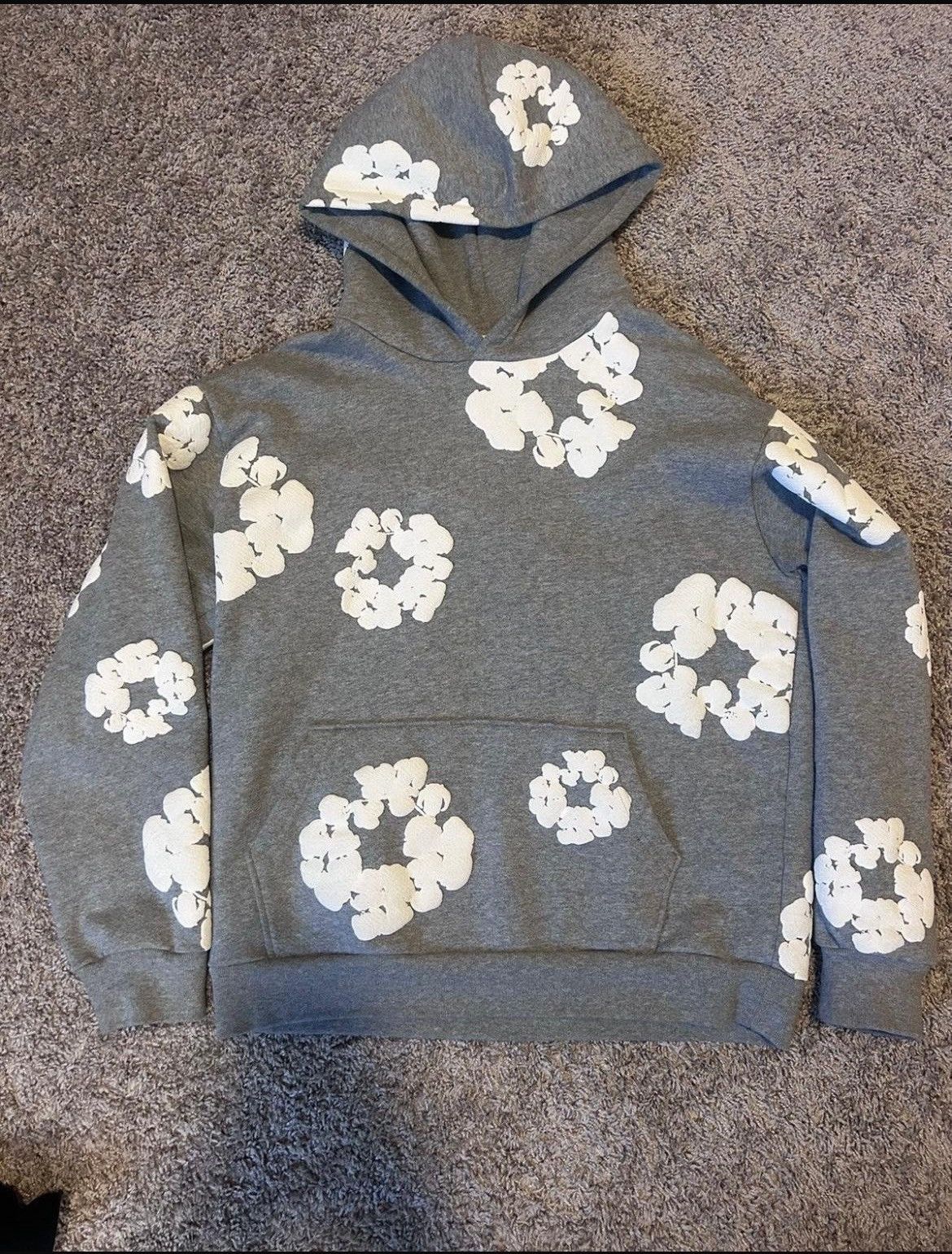 DENIM TEARS DENIM TEARS - Grey Cotton Wreath Hoodie Medium Size US M / EU 48-50 / 2 - 1 Thumbnail