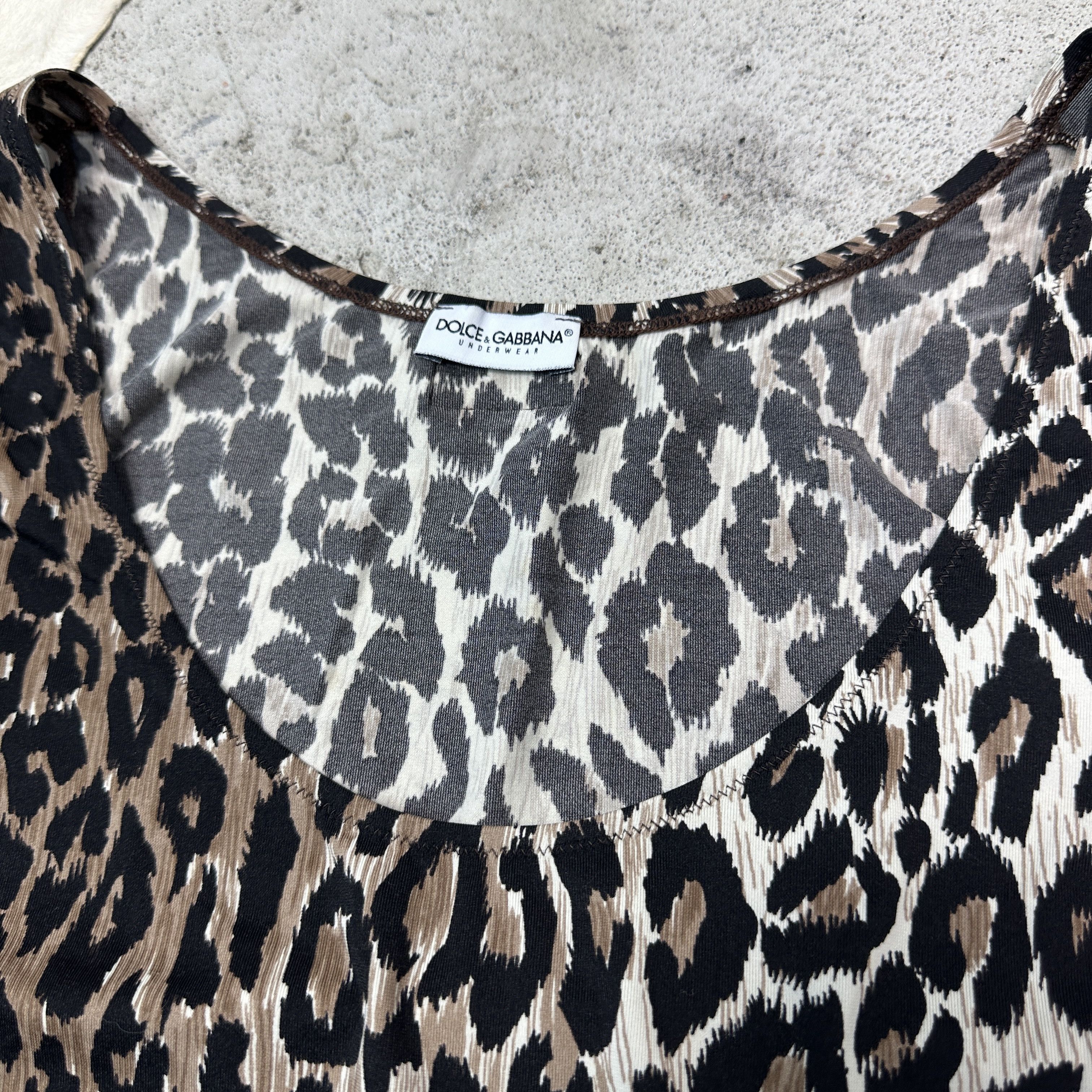 Dolce & Gabbana Vintage Avant Garde Old Money Dolce&Gabbana Cheetah Top Y2K Size S / US 4 / IT 40 - 3 Thumbnail