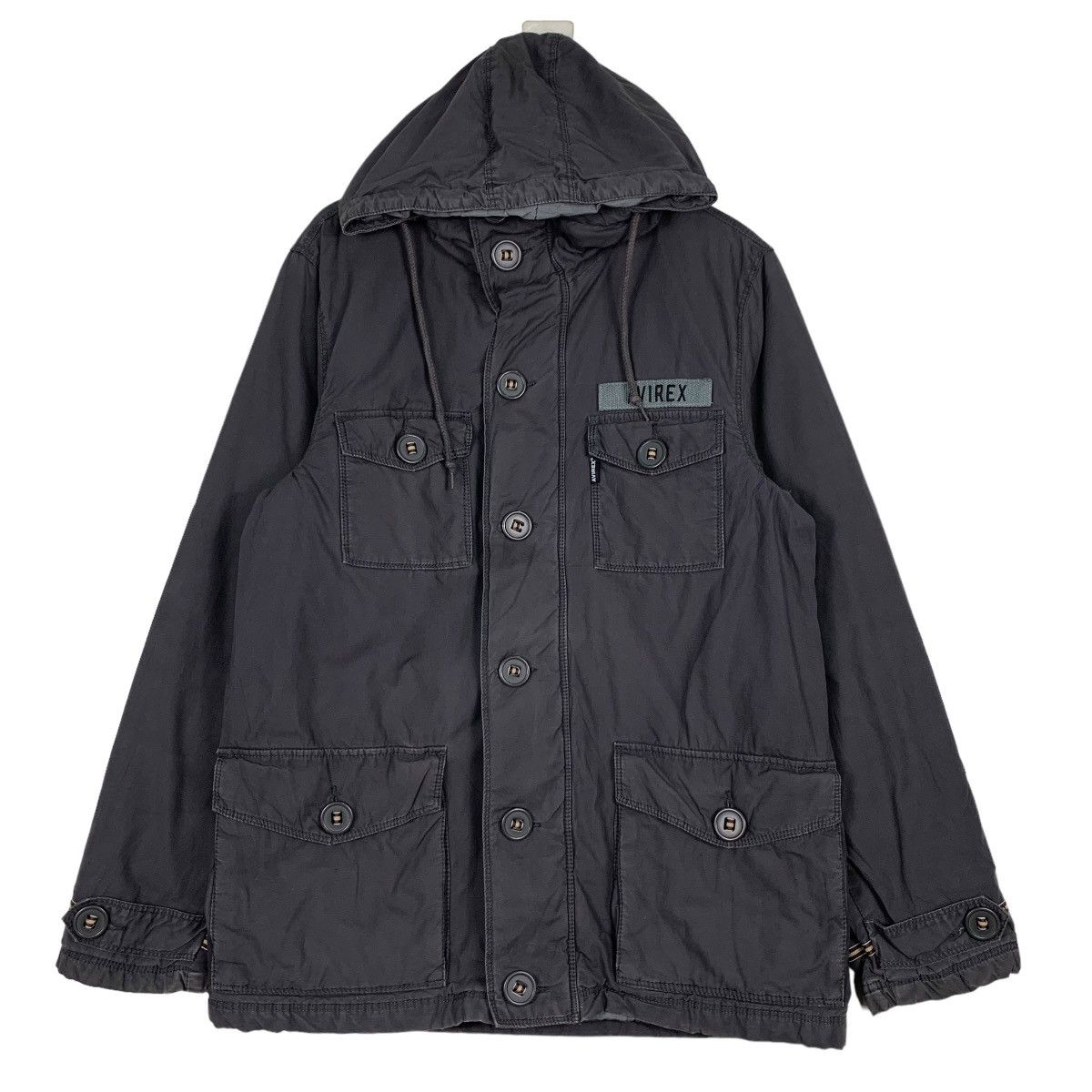 Avirex AVIREX Four Pocket Army Style Hooded Parka Jacket #0035-C3 Size US XL / EU 56 / 4 - 1 Thumbnail