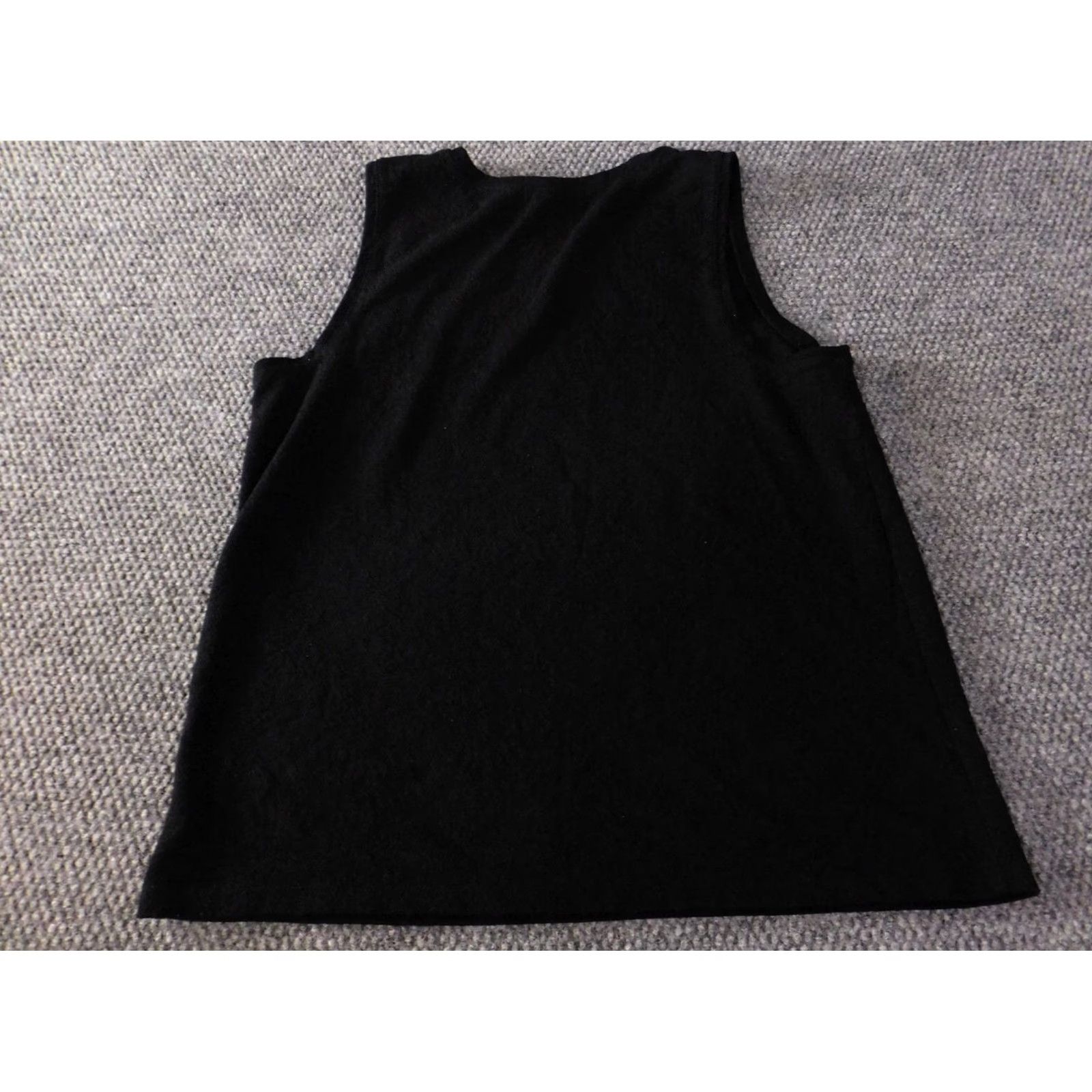 Old Navy Old Navy Blouse Womens L Black Floral Sleeveless V-Neck Pullover Stretch Casual Regular Fit Size L / US 10 / IT 46 - 7 Thumbnail