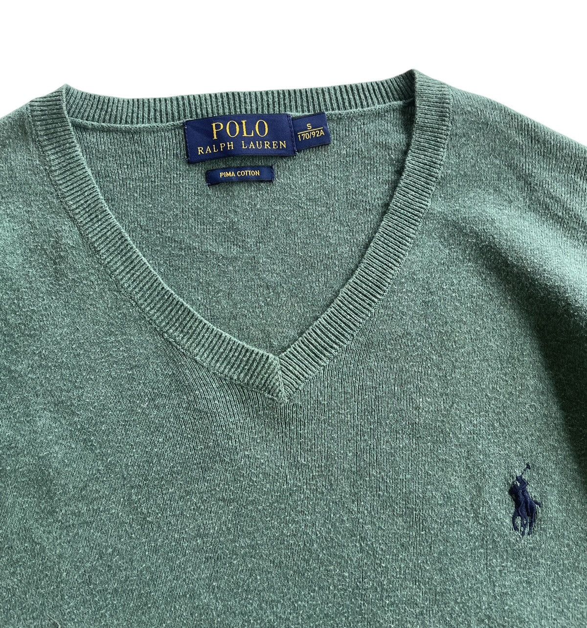 Polo Ralph Lauren Polo Ralph Lauren V-Neck Sweater Knitted Size US S / EU 44-46 / 1 - 4 Thumbnail