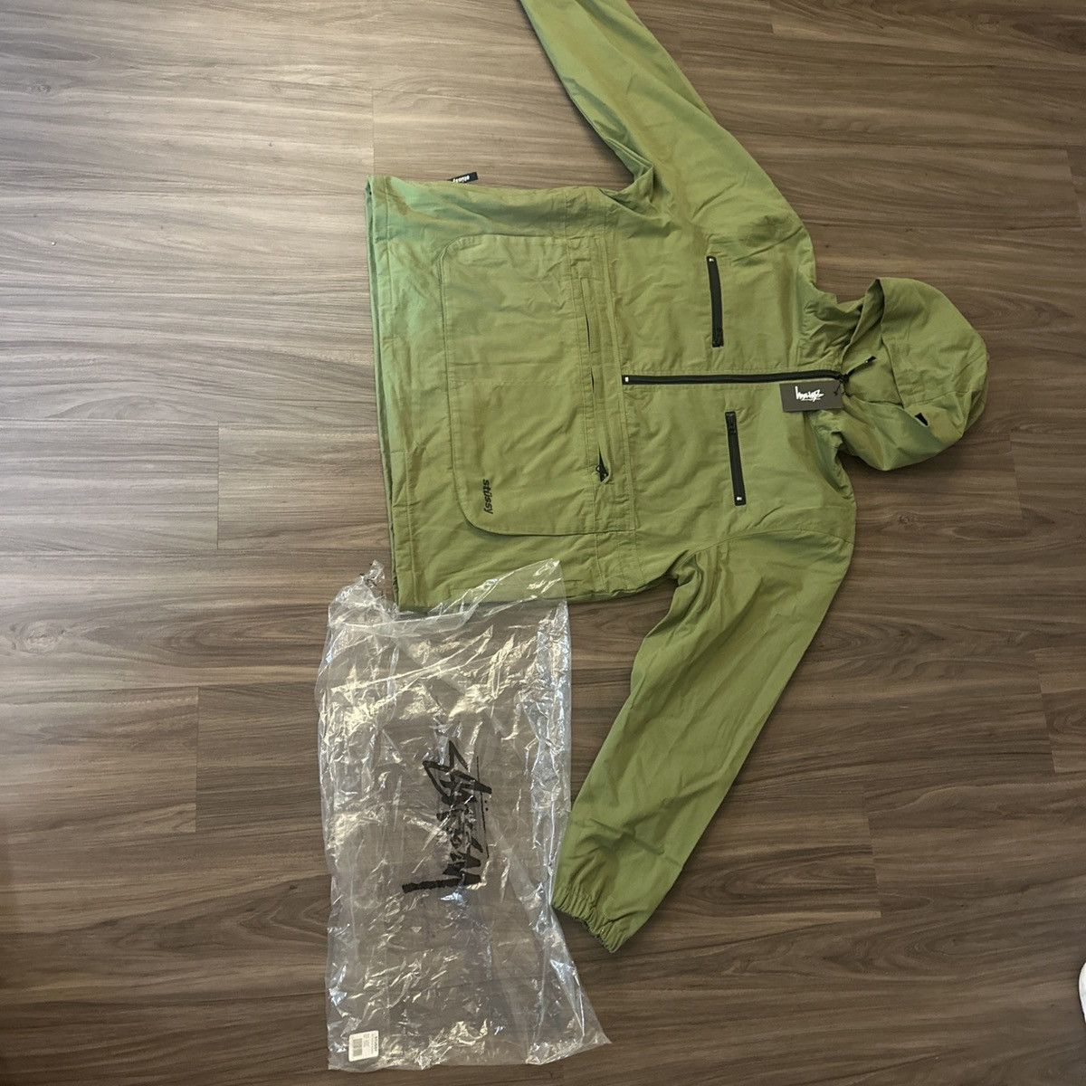 Stussy Stussy Big Pocket Anorak Jacket Green Size M (Fits L) Size US M / EU 48-50 / 2 - 1 Thumbnail