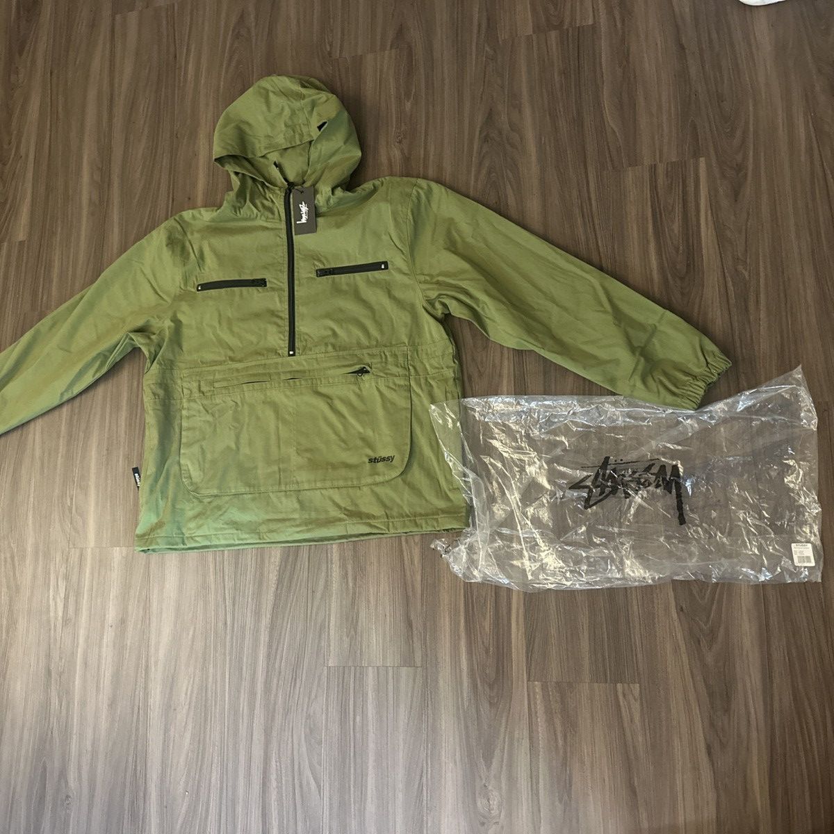Stussy Stussy Big Pocket Anorak Jacket Green Size L (Fits XL) Size US L / EU 52-54 / 3 - 1 Thumbnail