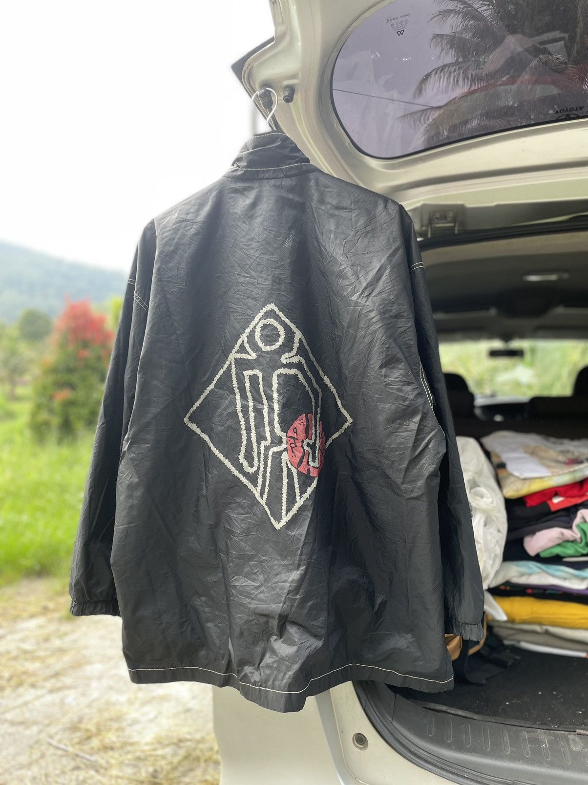 image of Jacket Windbreaker Adidas Streetball 90's Vintage in Black, Men's (Size XL)