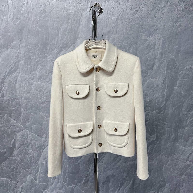 Celine Celine Wool Button Up Jacket Size 36 Size XS / US 0-2 / IT 36-38 - 1 Thumbnail