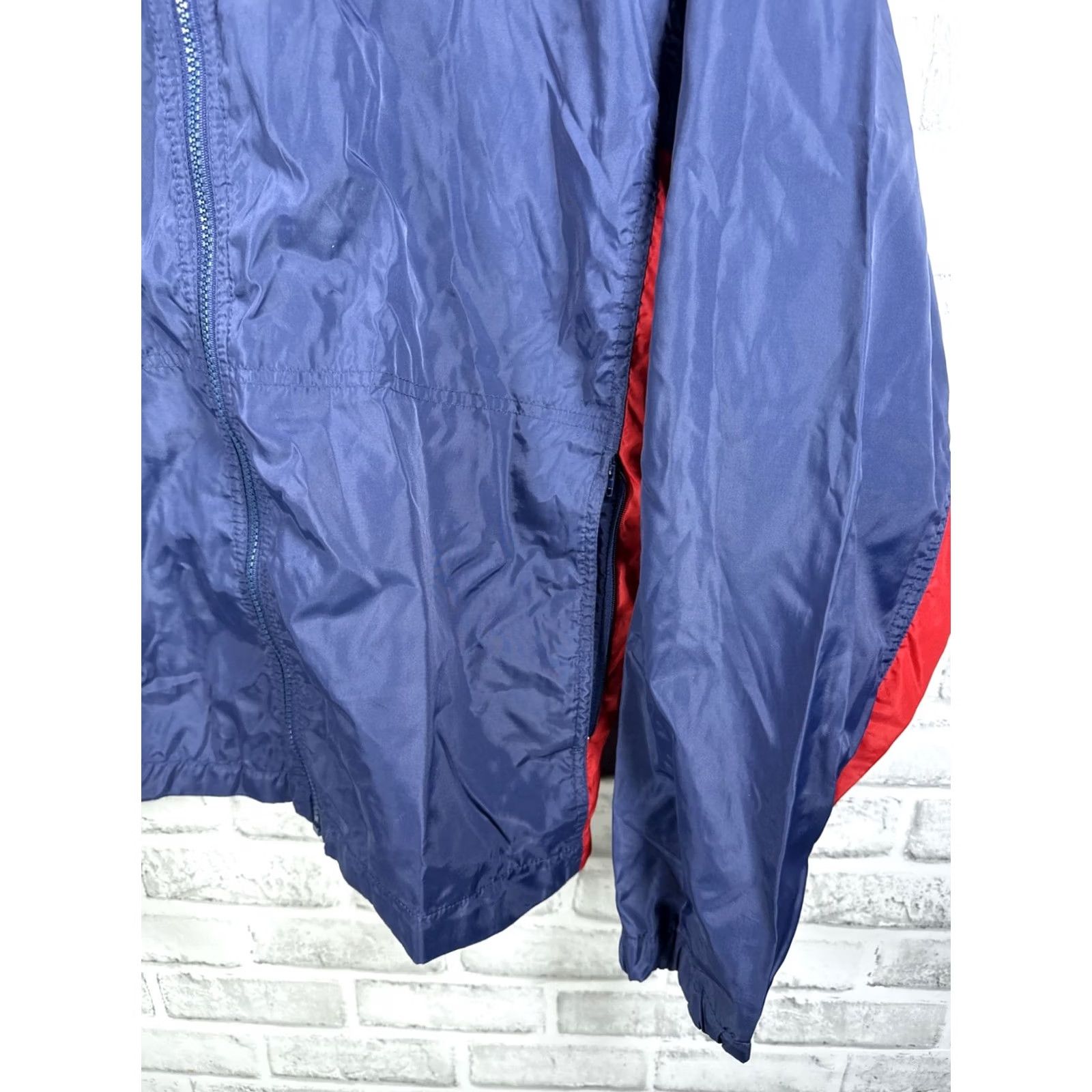 Nike VTG 1980’s Nike Hooded Windbreaker Track Jacket Full Zip Blue Tag Nylon Mens M Size US M / EU 48-50 / 2 - 4 Thumbnail