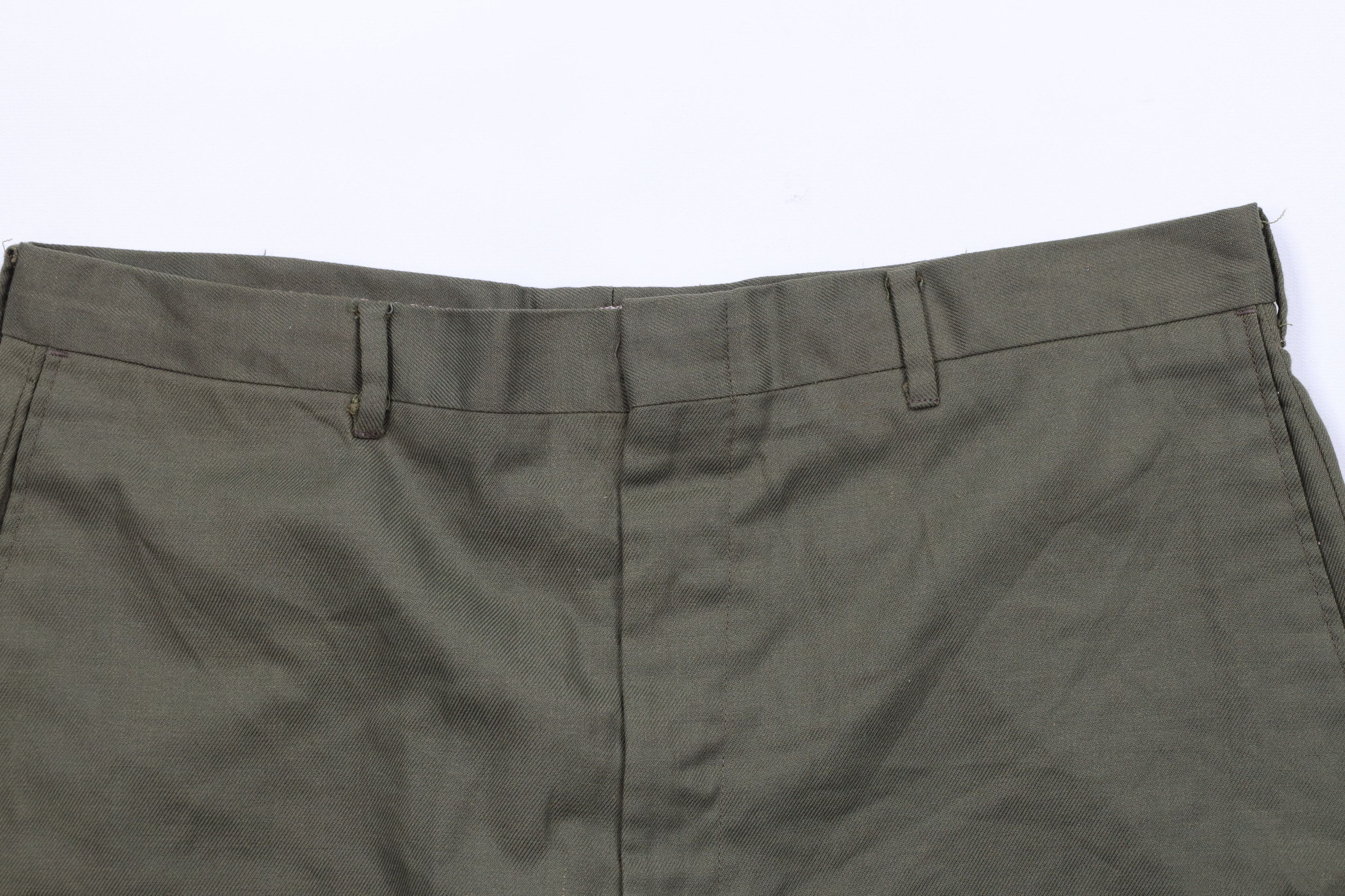 Vintage Vintage 50s Streetwear Front Chino Shorts Olive Green USA Size US 36 / EU 52 - 2 Thumbnail