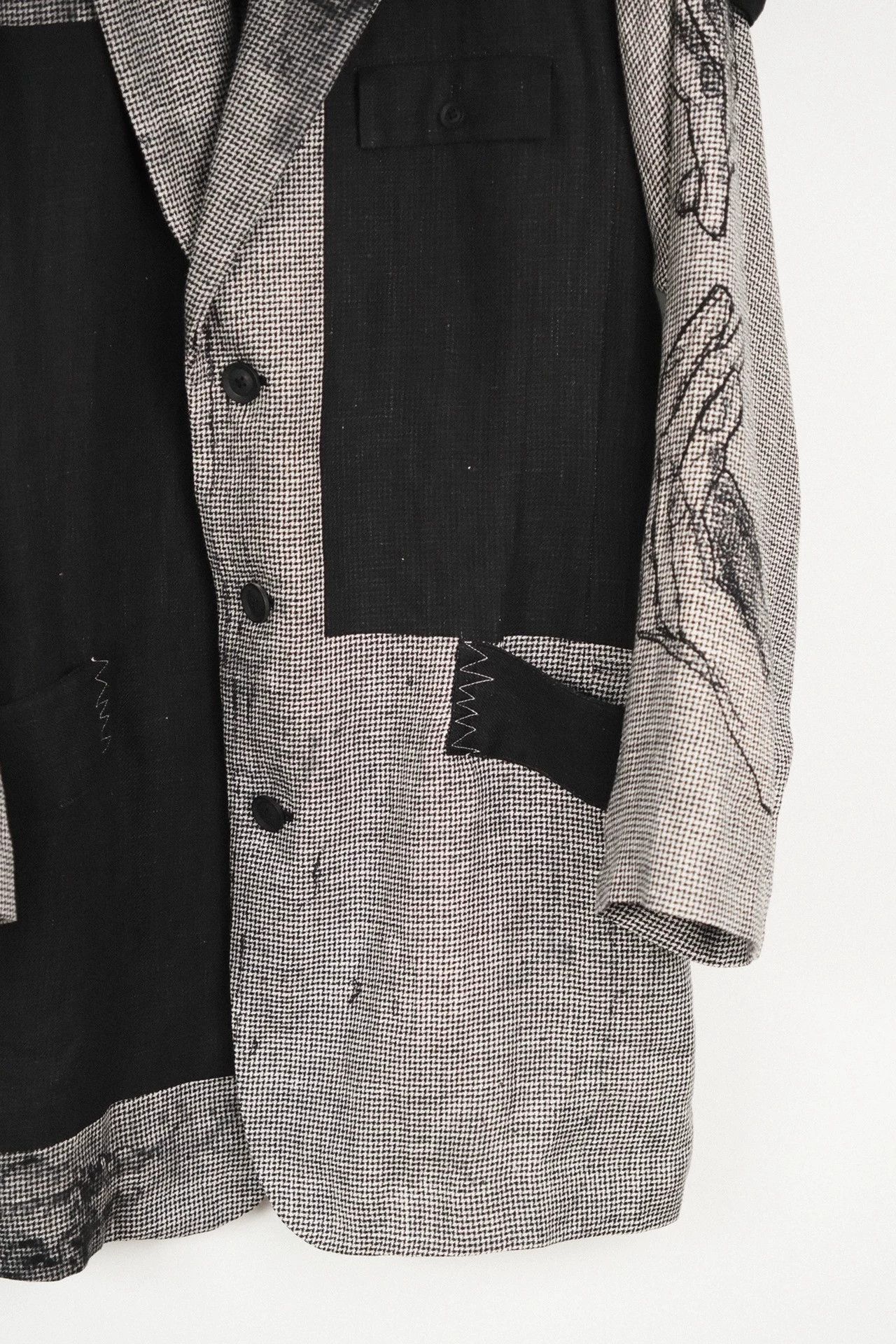 Yohji Yamamoto Yohji Yamamoto 24SS Vintage Hand-Painted Linen Jacket Size US XL / EU 56 / 4 - 5 Thumbnail