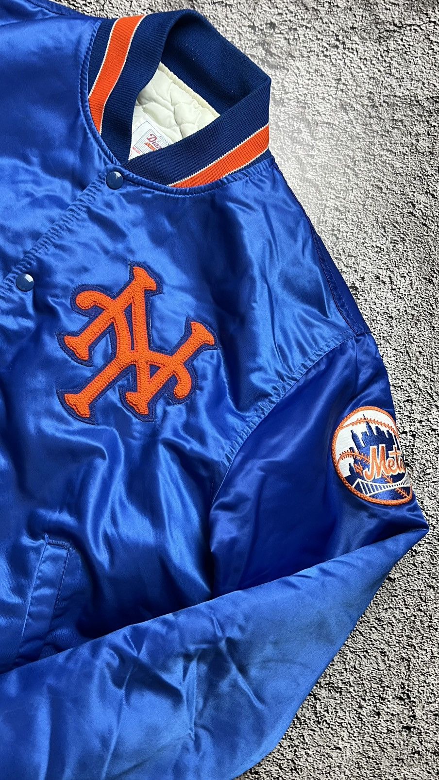 Starter VTG 90’s New York Mets MLB starter satin bomber jacket Size US L / EU 52-54 / 3 - 2 Thumbnail