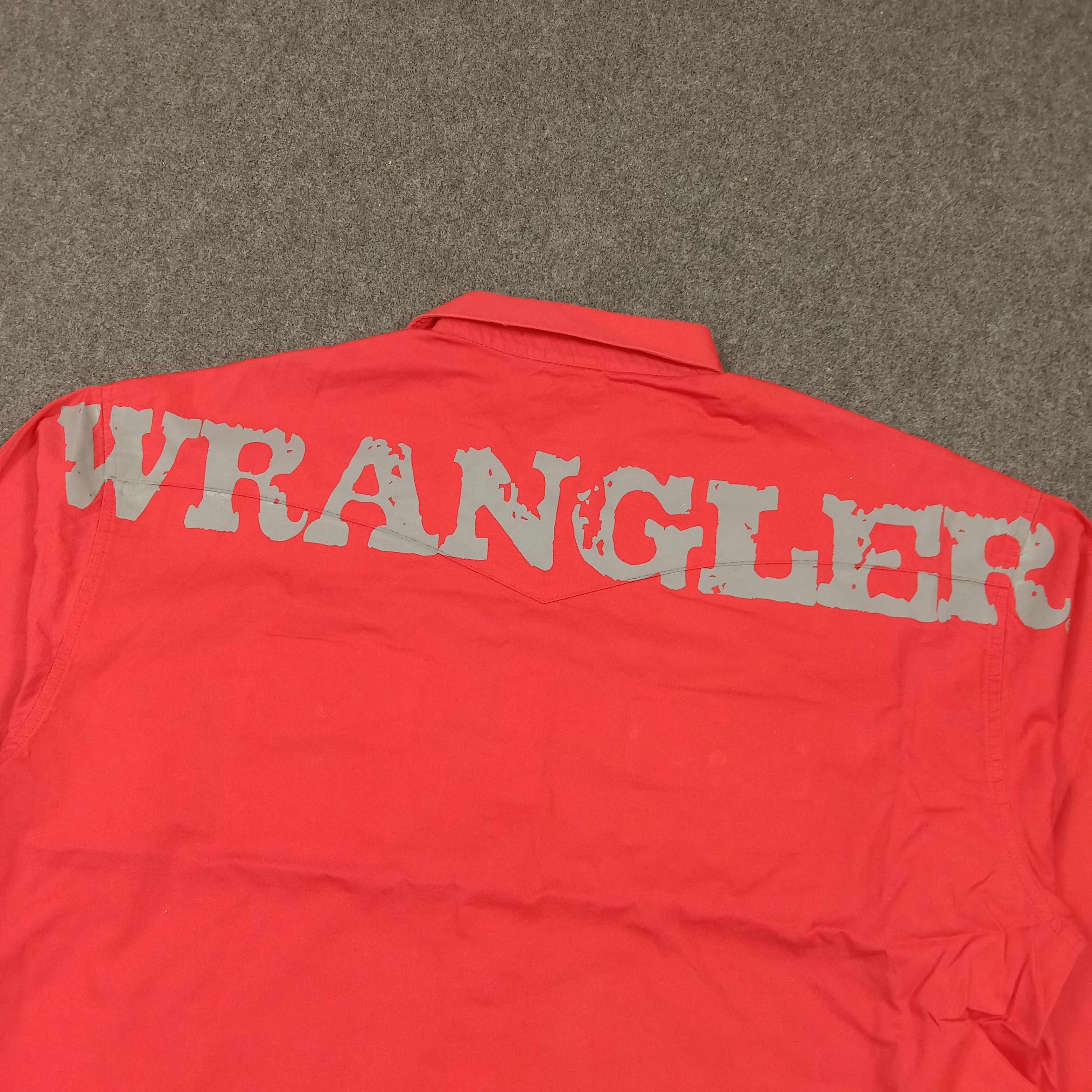 Wrangler Wrangler Spell Out Button Up Shirt C276N61 Size US XXL / EU 58 / 5 - 2 Thumbnail