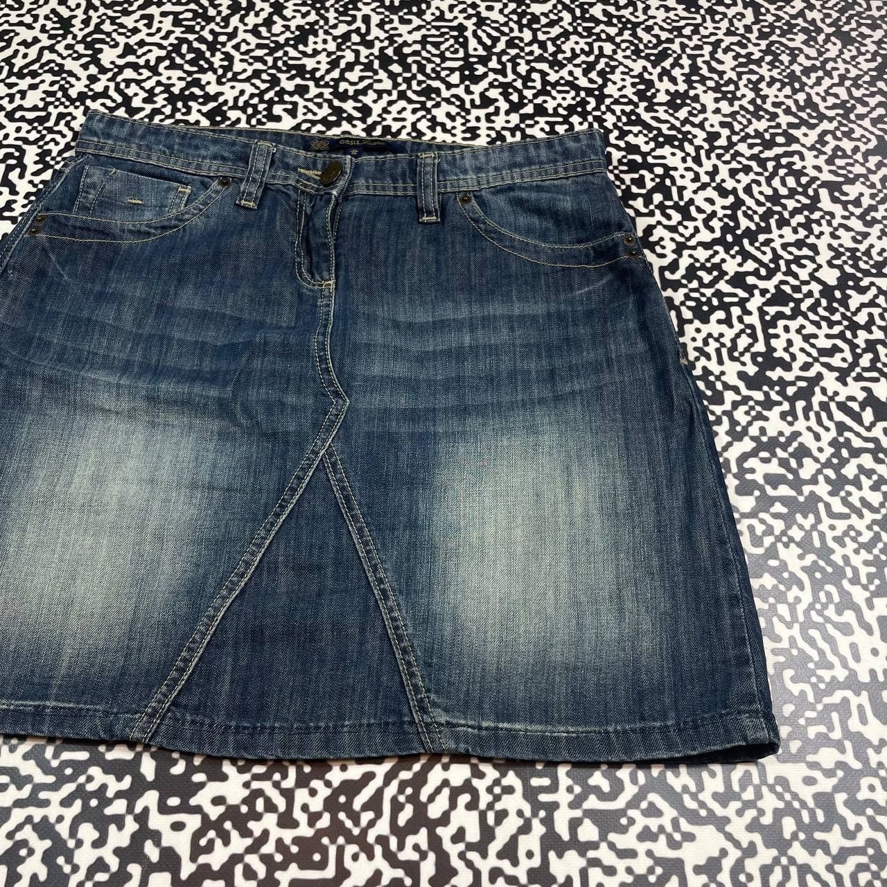 Japanese Brand Vintage Y2K Japanese Denim Retro Mini Skirt 90s Style Size 29" - 10 Thumbnail
