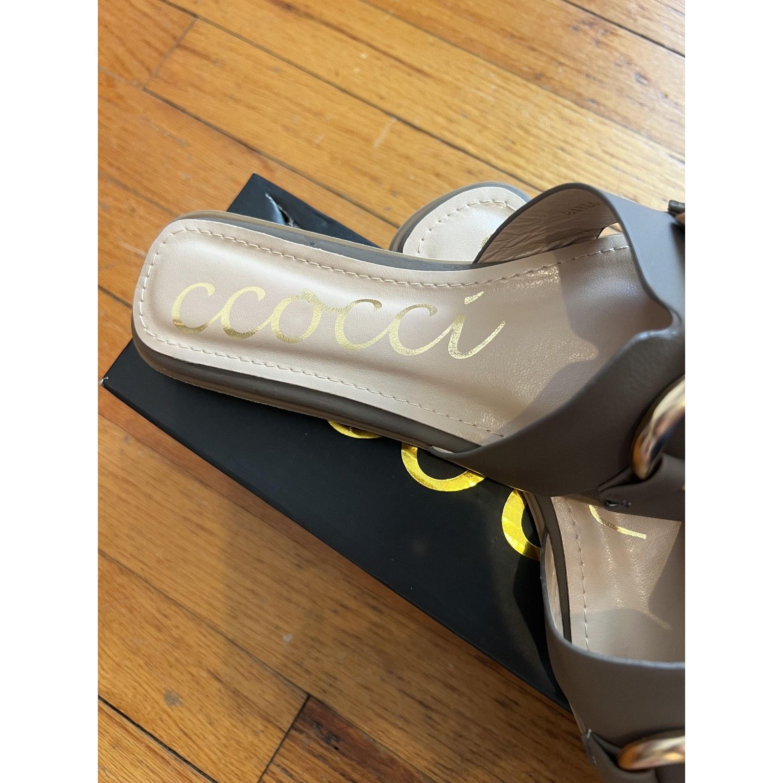 Other Ccocci Shoes Sandals Slides Size 6 Brown Mocha Baylor Chain Size US 6 / IT 36 - 4 Thumbnail