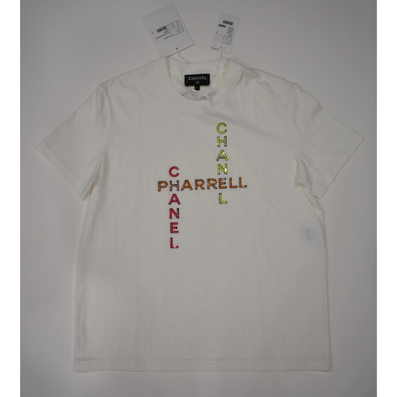 Chanel Chanel X Pharrell Collection Crystal Tee Shirt RARE S Size S / US 4 / IT 40 - 2 Thumbnail
