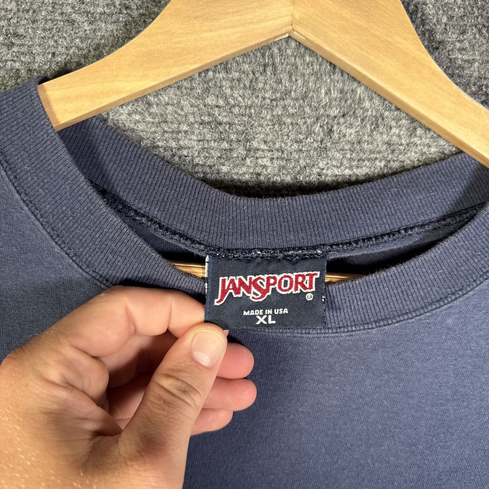 Patagonia Vintage Jansport Shirt Mens XL Navy 90s Art Mountains Hiking Size US XL / EU 56 / 4 - 4 Thumbnail