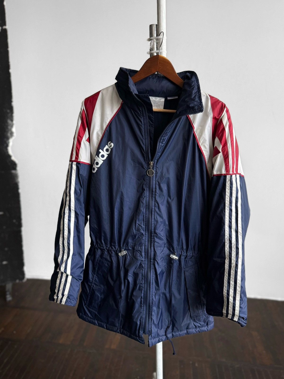 Adidas Adidas Vintage Jacket Navy Blue Zip Up Track Top 90s Retro Size US M / EU 48-50 / 2 - 1 Thumbnail