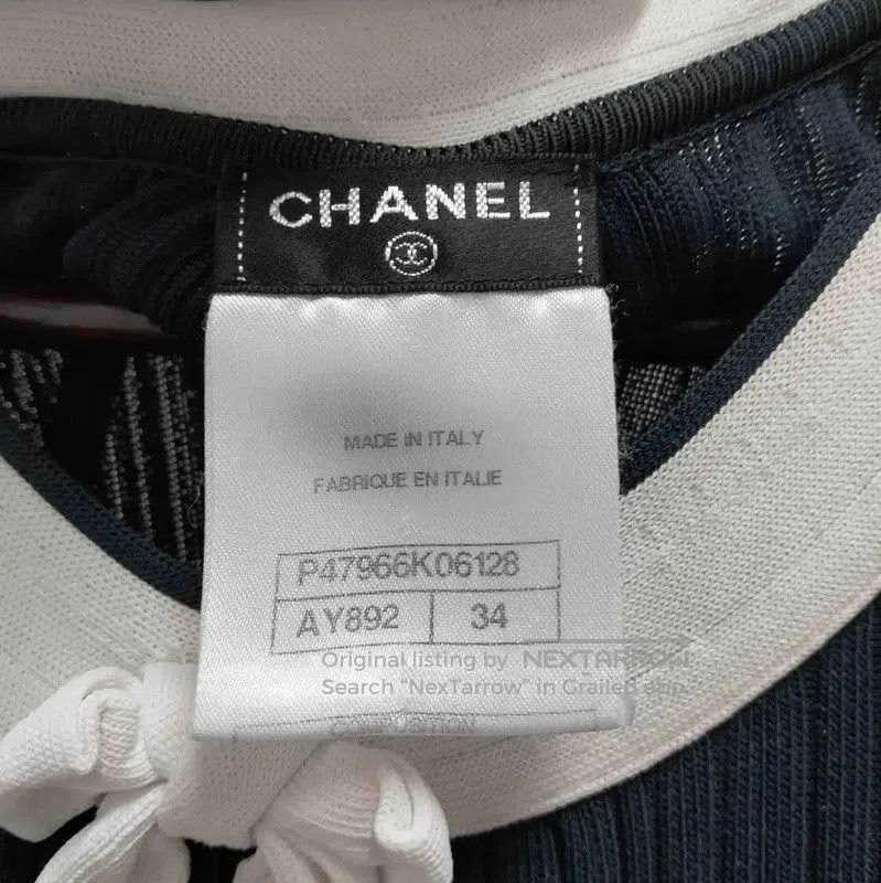 Chanel Chanel Summer Deep Blue Cotton Dress . Size S / US 4 / IT 40 - 3 Thumbnail