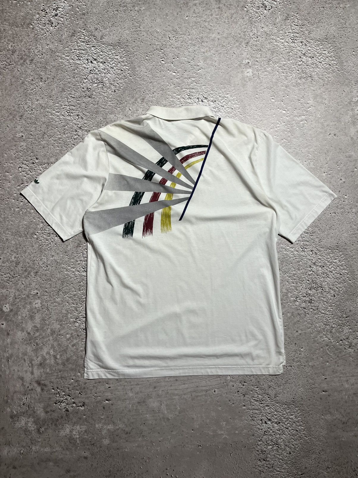 Adidas × Vintage Vintage Adidas Polo Shirt 90s Retro Graphic Short Sleeve Size US L / EU 52-54 / 3 - 14 Thumbnail