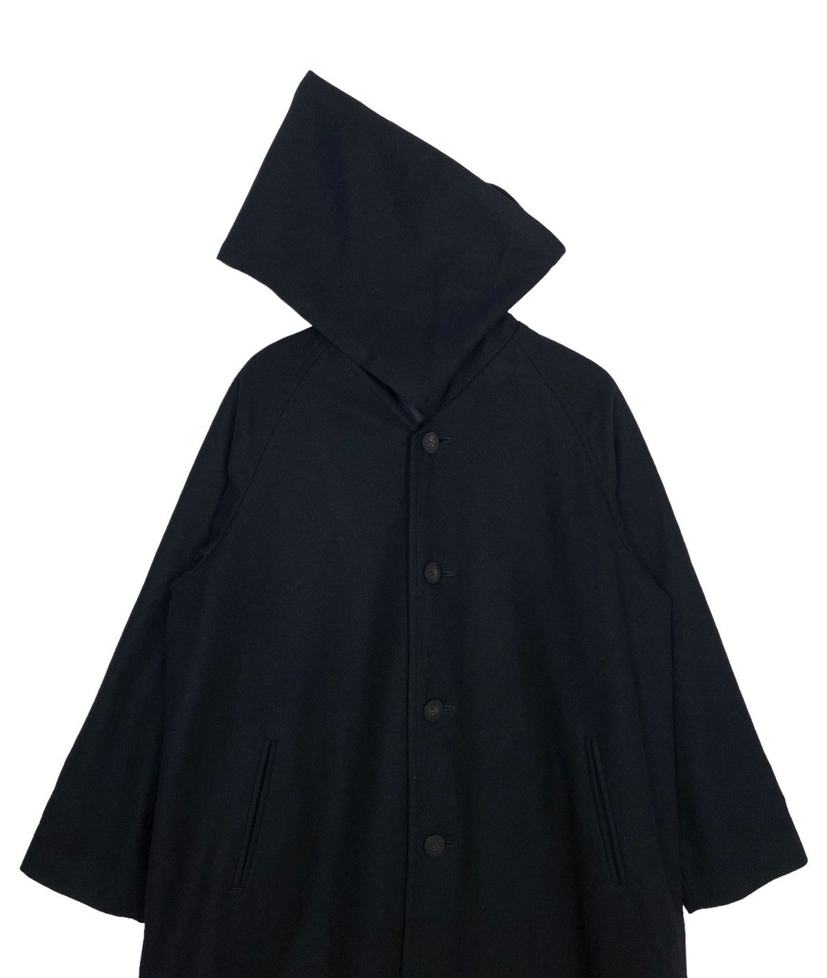 Comme des Garcons Vtg Tricot Comme des Garcons Wool Asymmetrical Hoodie Japan Size L / US 10 / IT 46 - 2 Thumbnail