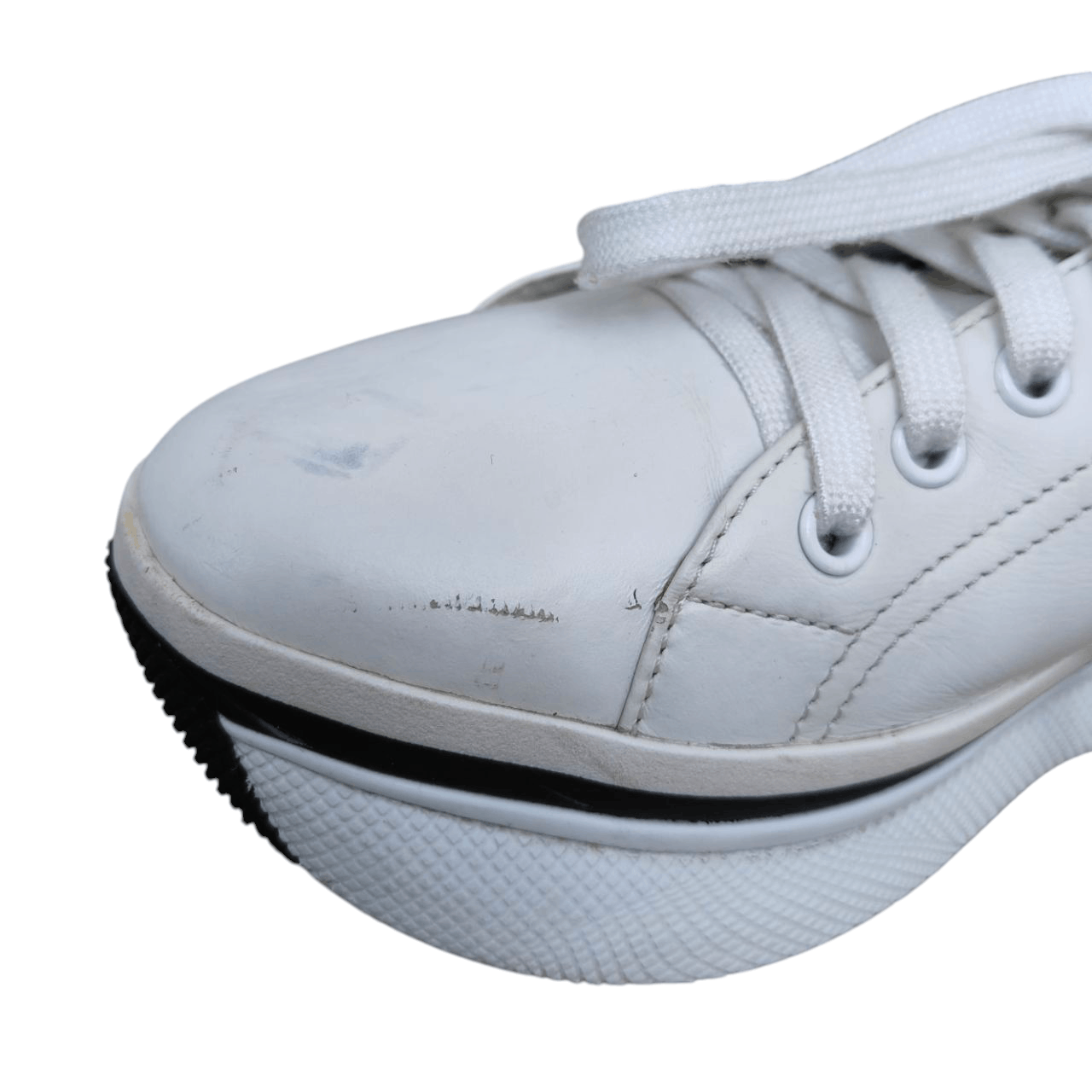 Prada Prada Leather Sneaker Size US 7.5 / IT 37.5 - 11 Thumbnail