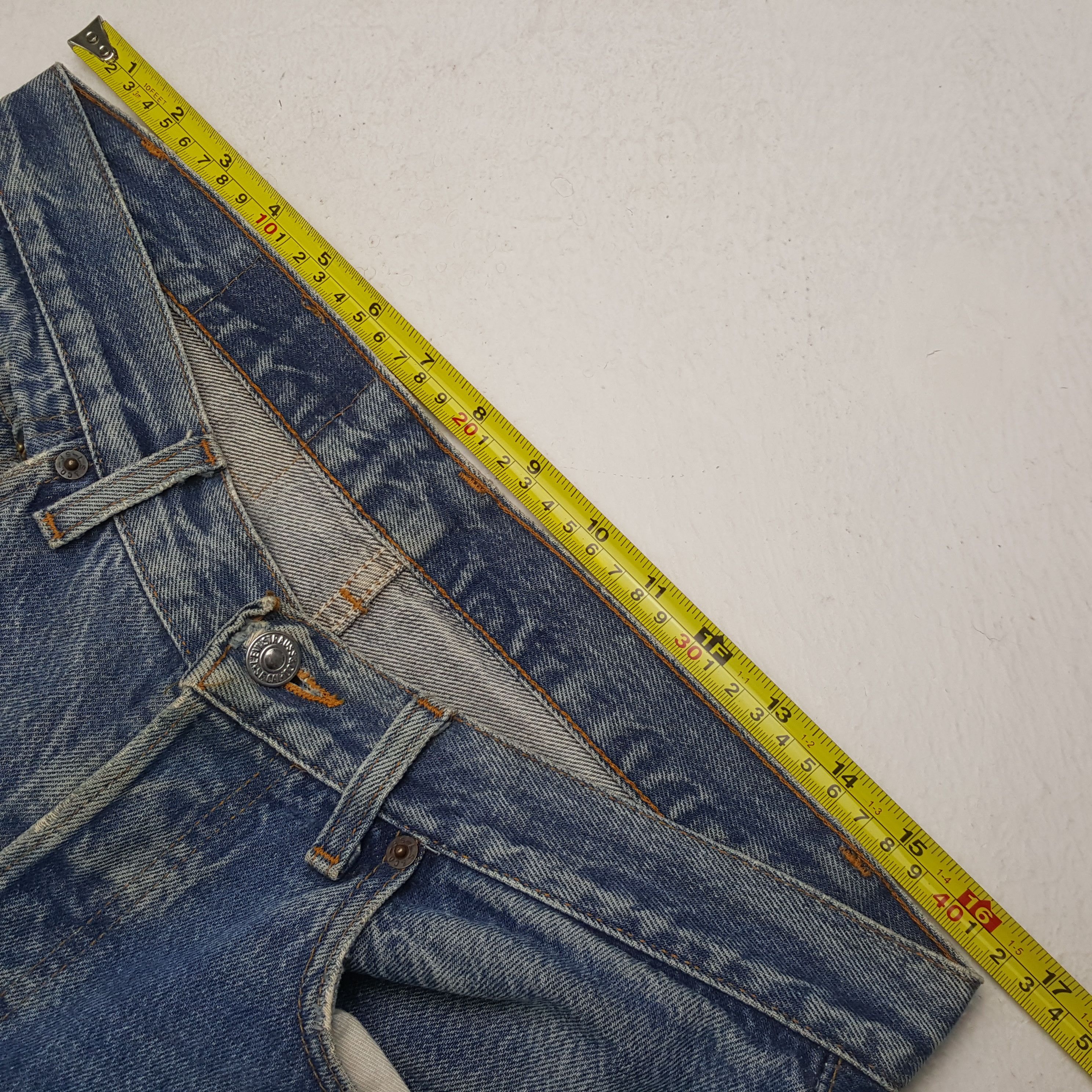 Levi's Vintage 90's Levi's 501 Distressed Denim RR9 Size US 33 - 7 Thumbnail
