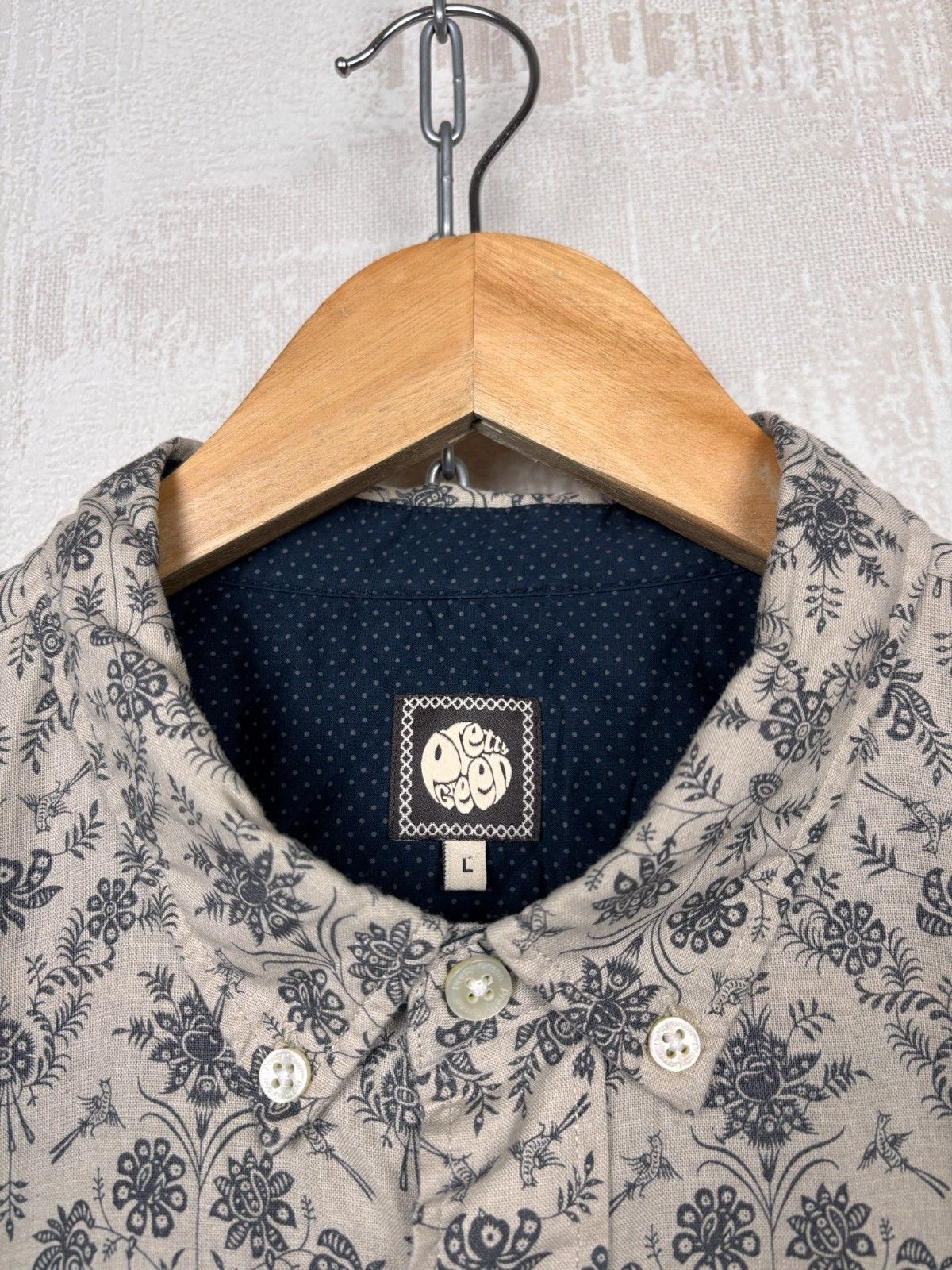 Pretty Green Pretty Green Floral Long Sleeve Shirt Size US L / EU 52-54 / 3 - 5 Thumbnail