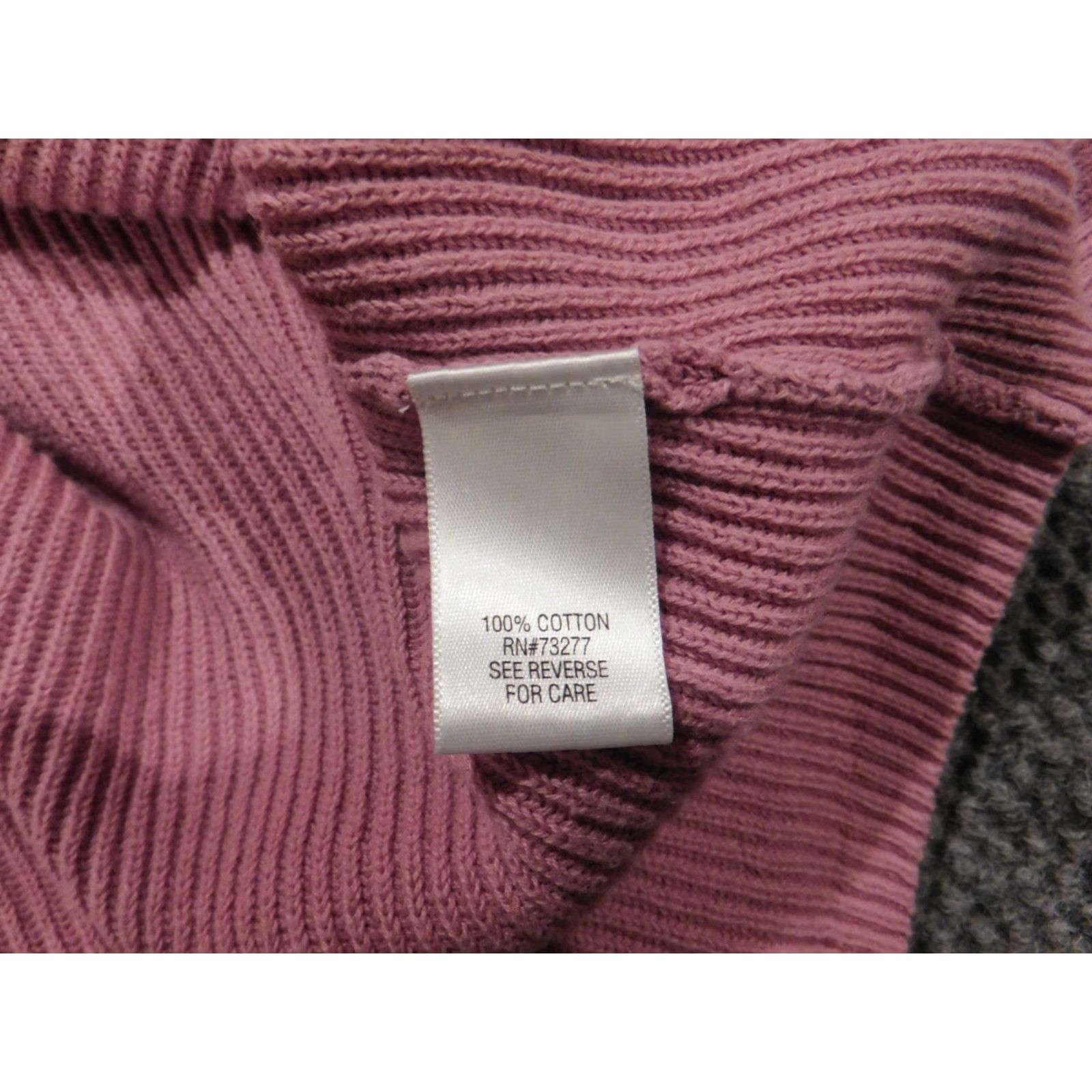 Croft & Barrow Croft & Barrow Womens Sweater Large Purple Stretch Pullover Turtleneck Size L / US 10 / IT 46 - 7 Thumbnail
