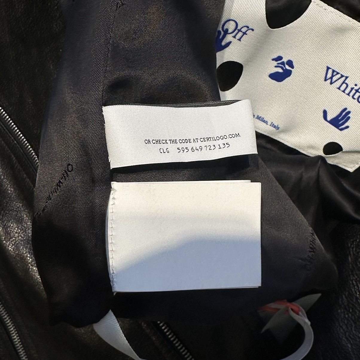 Off-White Off white leather jacket rare Size US M / EU 48-50 / 2 - 11 Thumbnail
