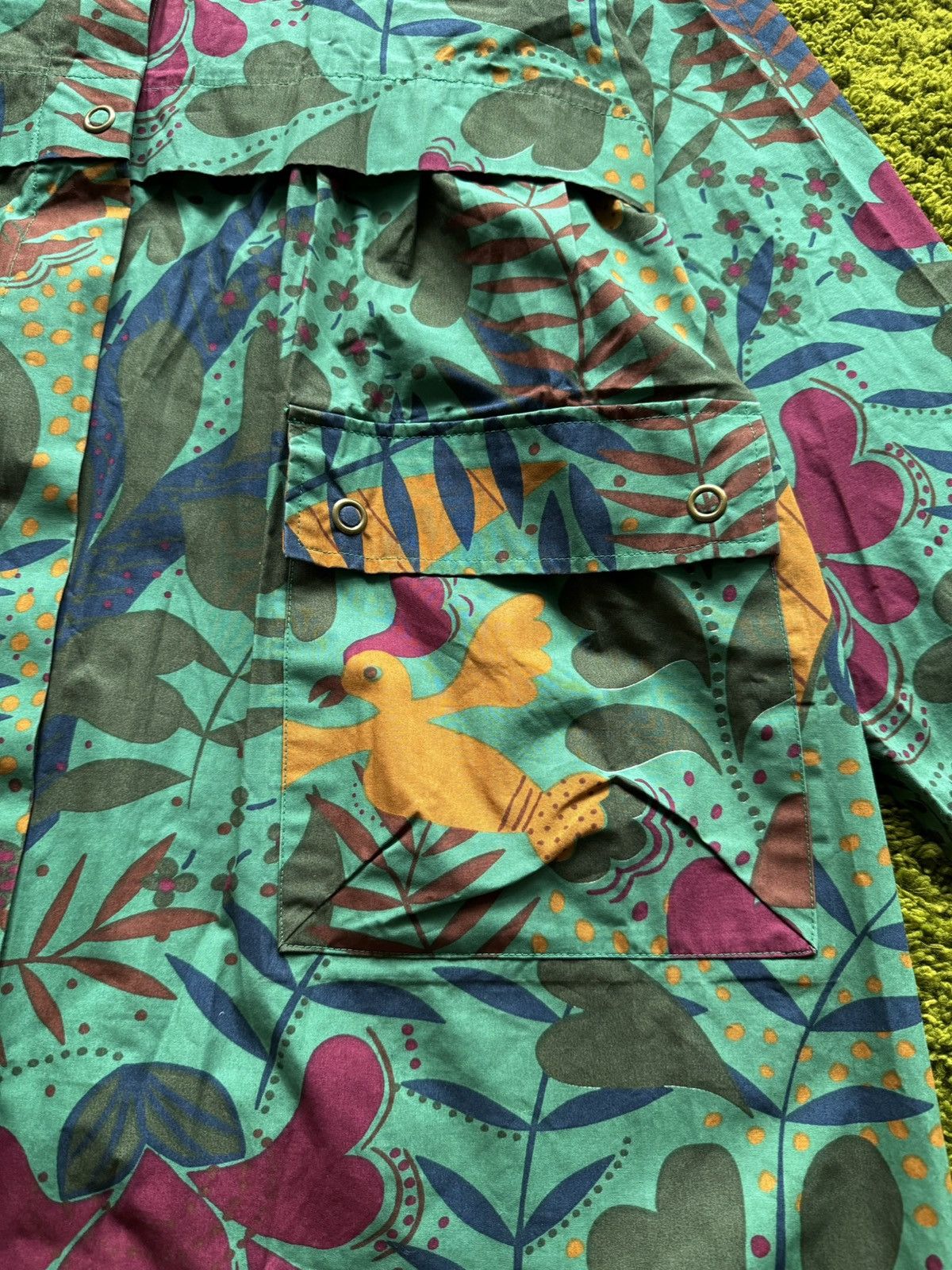 Designer Gudrun Sjoden avant Garde floral parka raincoat jacket Size M / US 6-8 / IT 42-44 - 6 Thumbnail