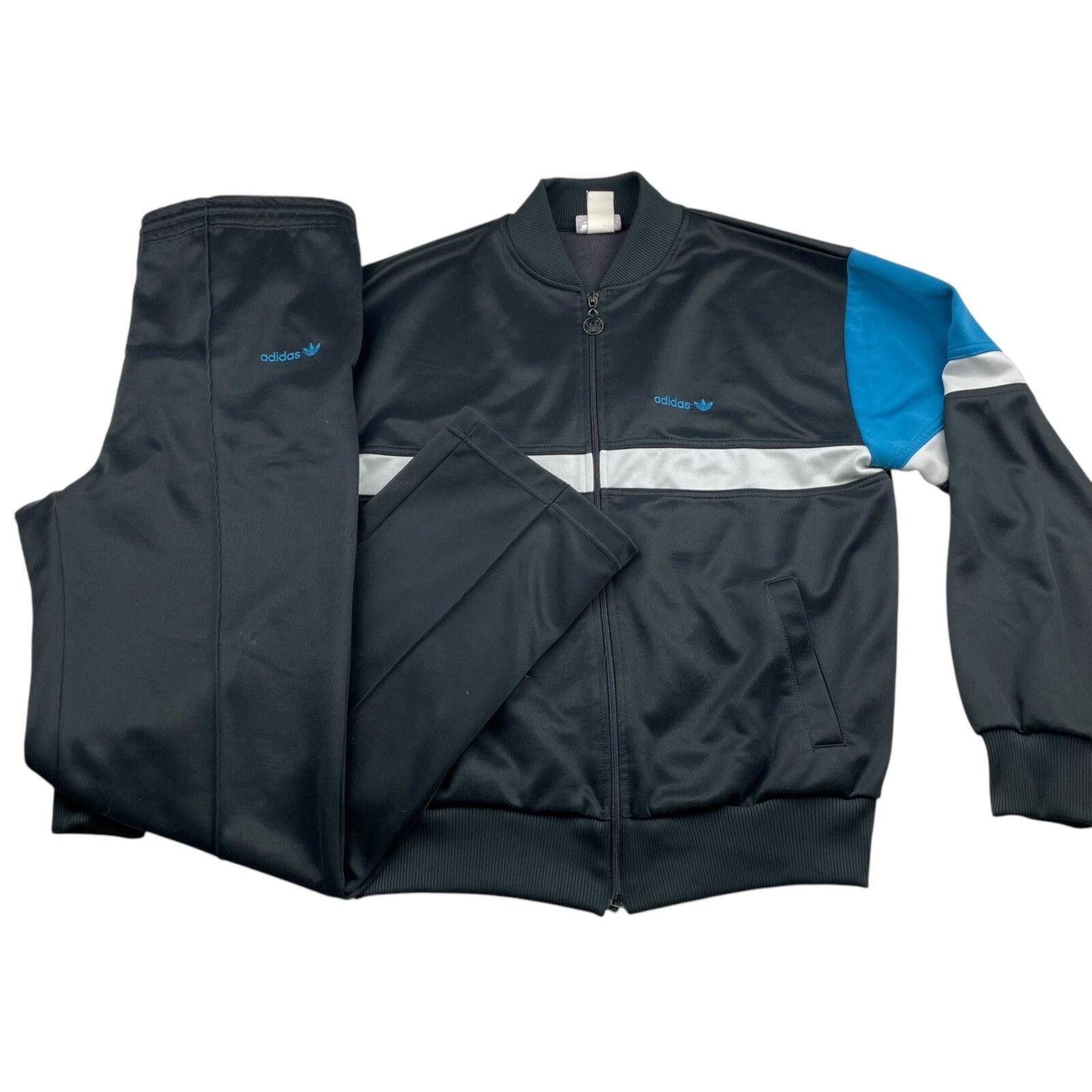 Adidas VTG Adidas Men's Track Suit Black • Small Size US S / EU 44-46 / 1 - 1 Thumbnail