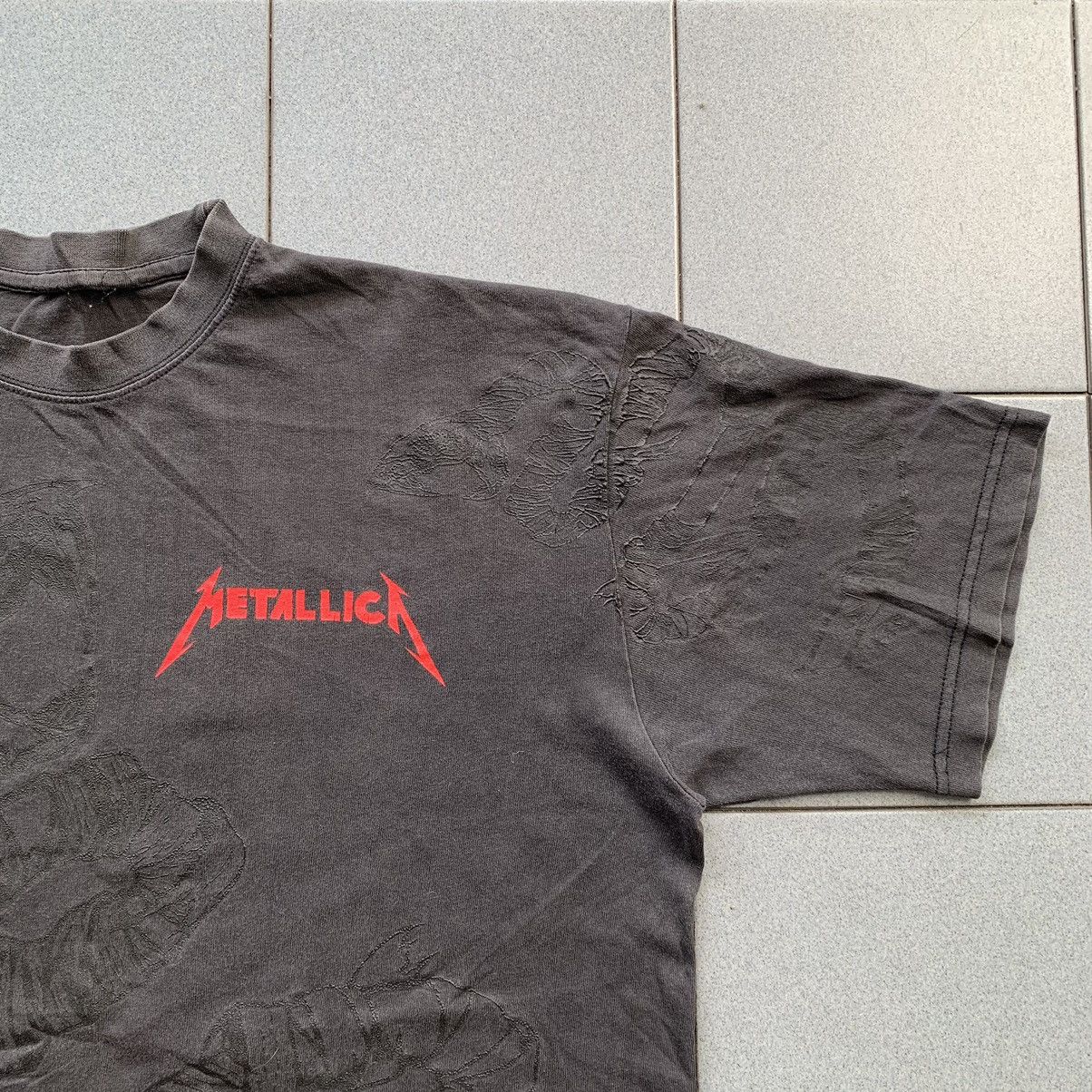 Band Tees × Metallica × Vintage Vintage Metallica 1992 Pushead Snake AOP Black Album Tee Size US L / EU 52-54 / 3 - 3 Thumbnail