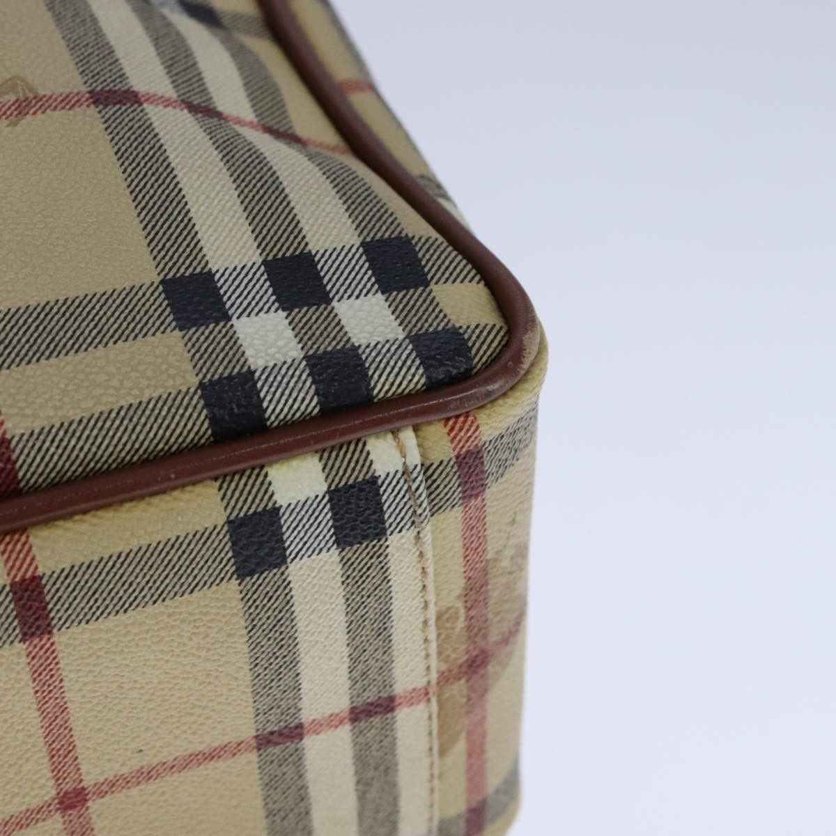 Burberry Burberry Nova Check Hand Bag Pvc Leather Beige Size ONE SIZE - 16 Thumbnail