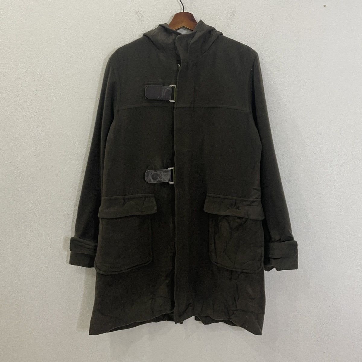 image of Vintage Ppfm Military Motive Hoodies Jacket in Green, Men's (Size Medium)