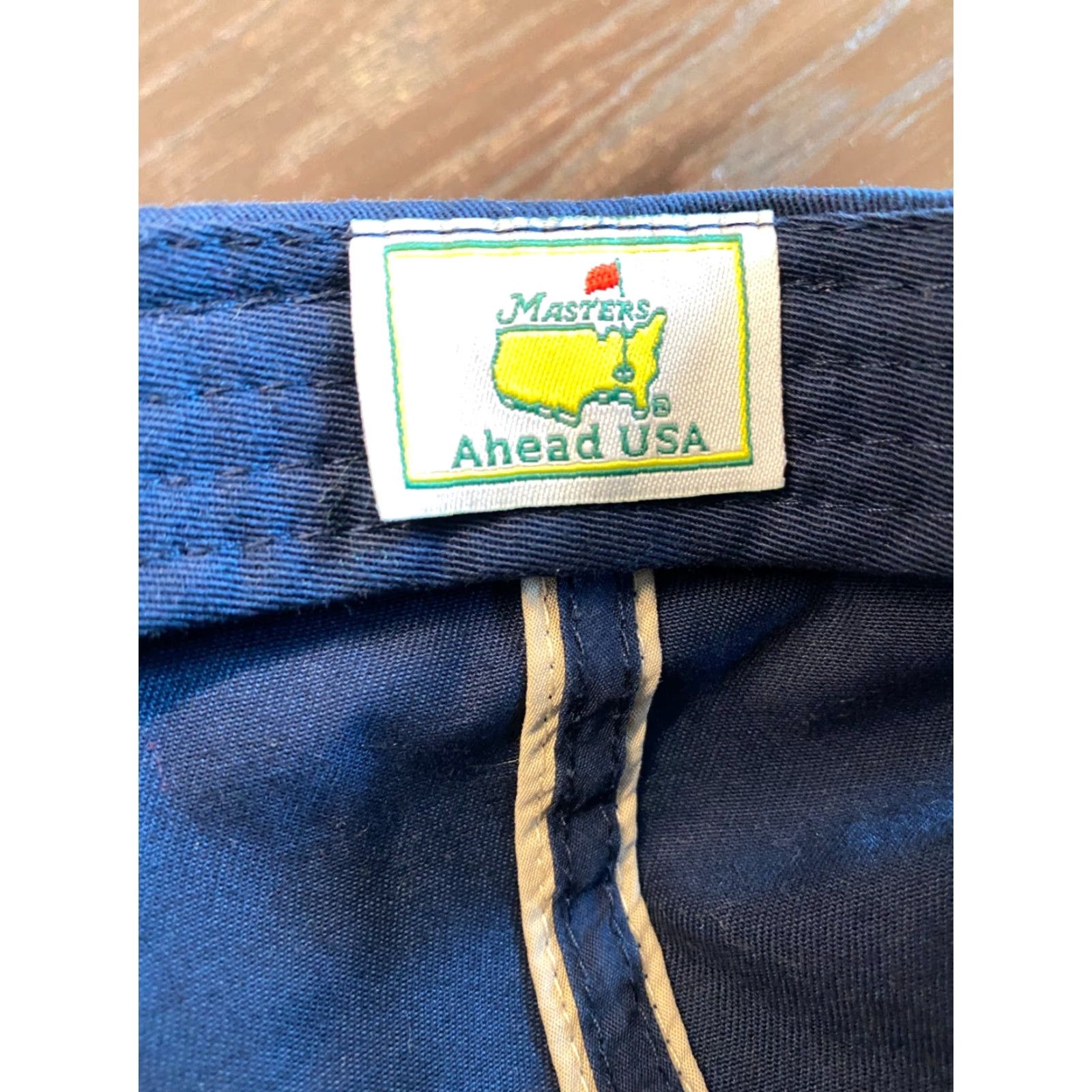 Vintage VINTAGE Masters Hat Mens Baseball Cap One Size Blue Twill 2015 Augusta Georgia Golf Logo Size ONE SIZE - 7 Thumbnail