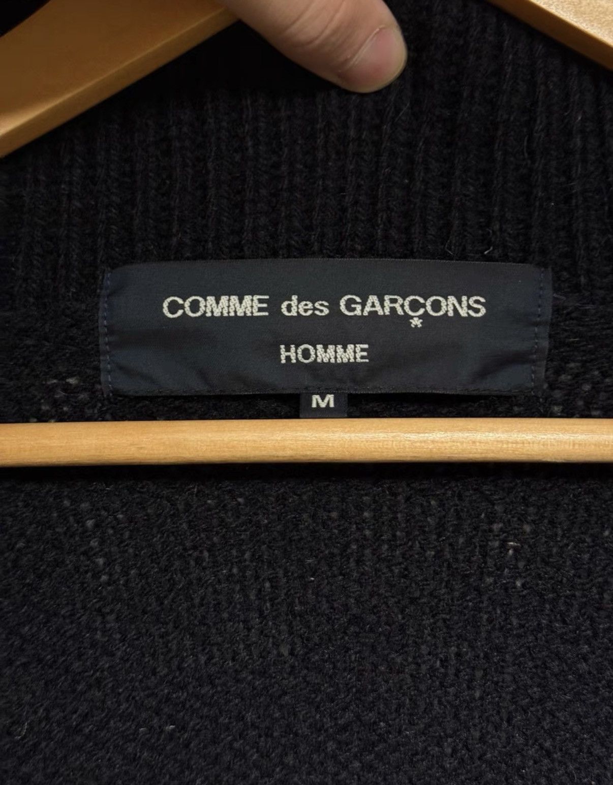 Comme des Garcons COMME des GARCONS HOMME Wool Knit Cardigan K24 Size US M / EU 48-50 / 2 - 4 Thumbnail