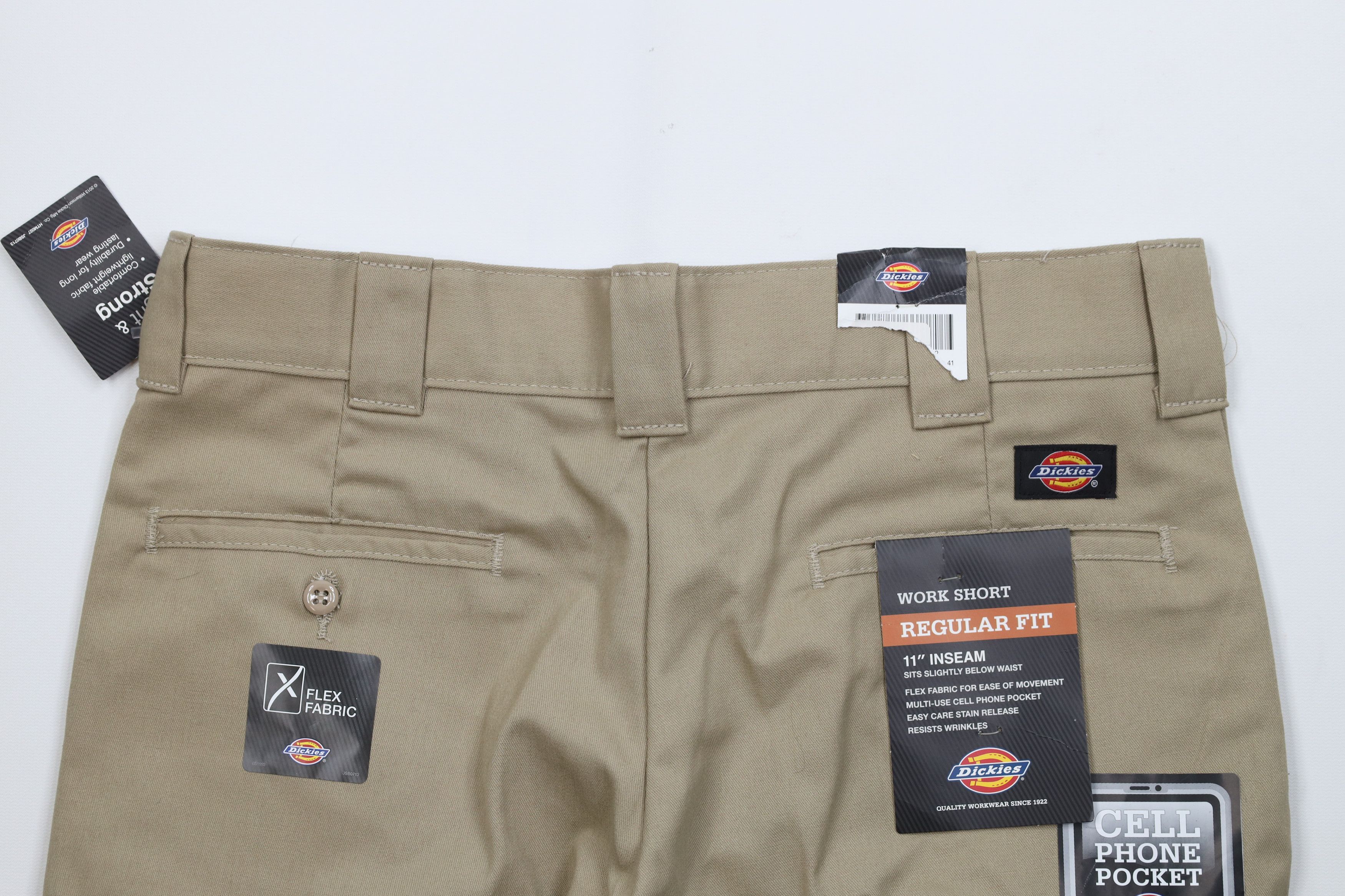 Dickies Deadstock Vintage Y2K Dickies Workwear Mechanic Shorts Beige Size US 32 / EU 48 - 8 Thumbnail