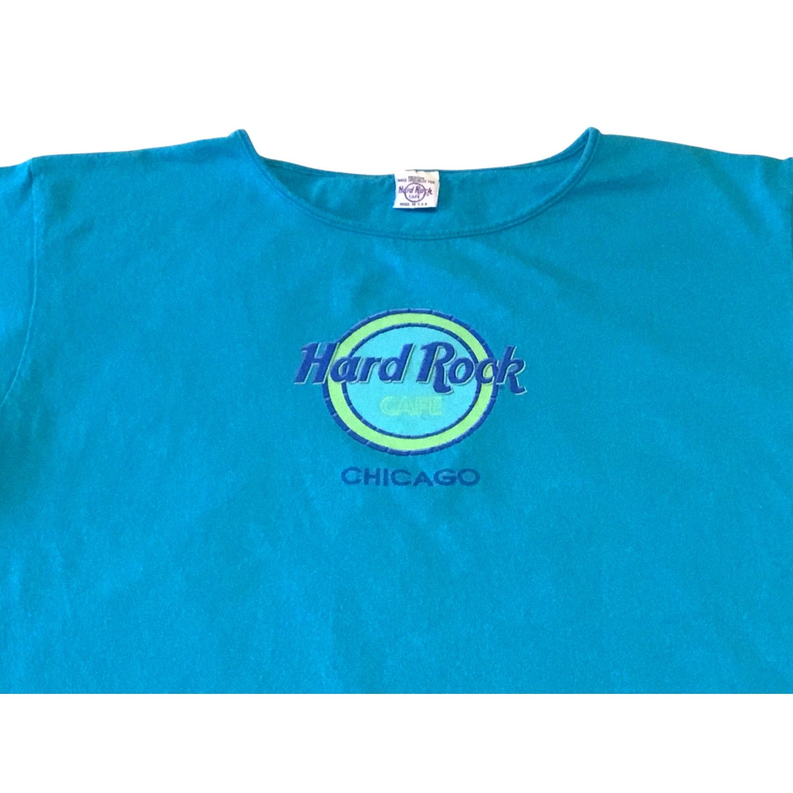 Hard Rock Cafe Hard Rock Cafe Chicago Ladies T-Shirt Teal Lime Medium Size M / US 6-8 / IT 42-44 - 2 Thumbnail
