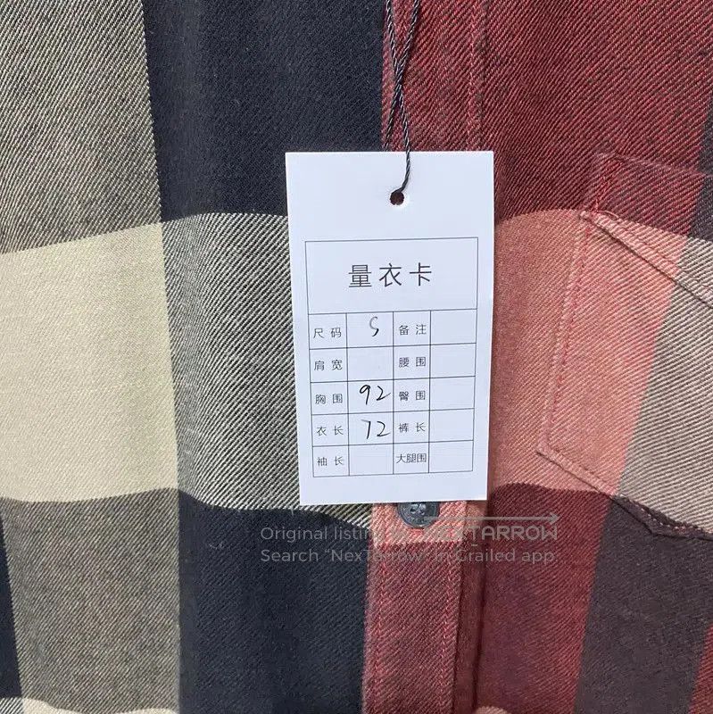 Burberry Burberry Red Cotton Long Sleeve Shirt. Size US S / EU 44-46 / 1 - 8 Thumbnail