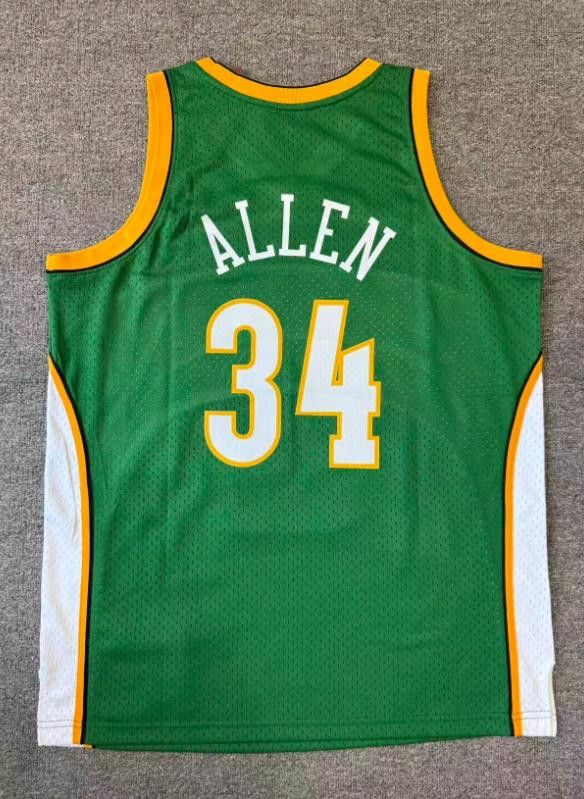 NBA 34 Ray Allen Jersey Seattle SuperSonics Jersey Size US M / EU 48-50 / 2 - 2 Thumbnail