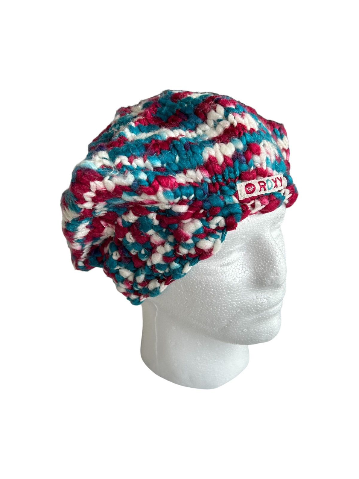 Japanese Brand ROXY Knitted Hats Multicolour ☠️ Size ONE SIZE - 2 Thumbnail