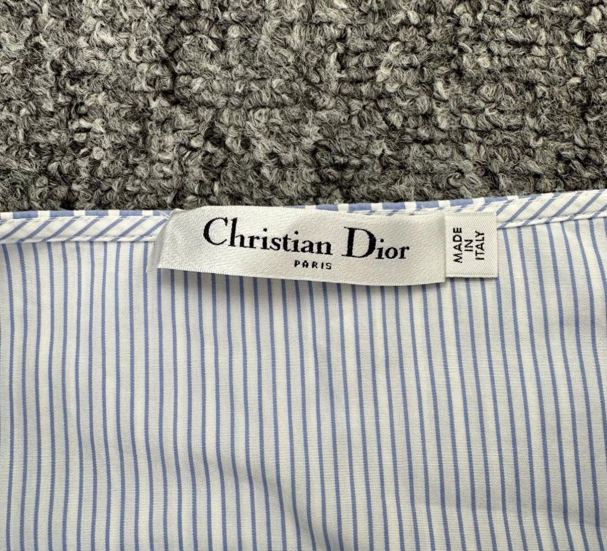 Dior Dior blue white striped irregular skirt K12 Size 24" / US 00 / IT 34 - 4 Thumbnail